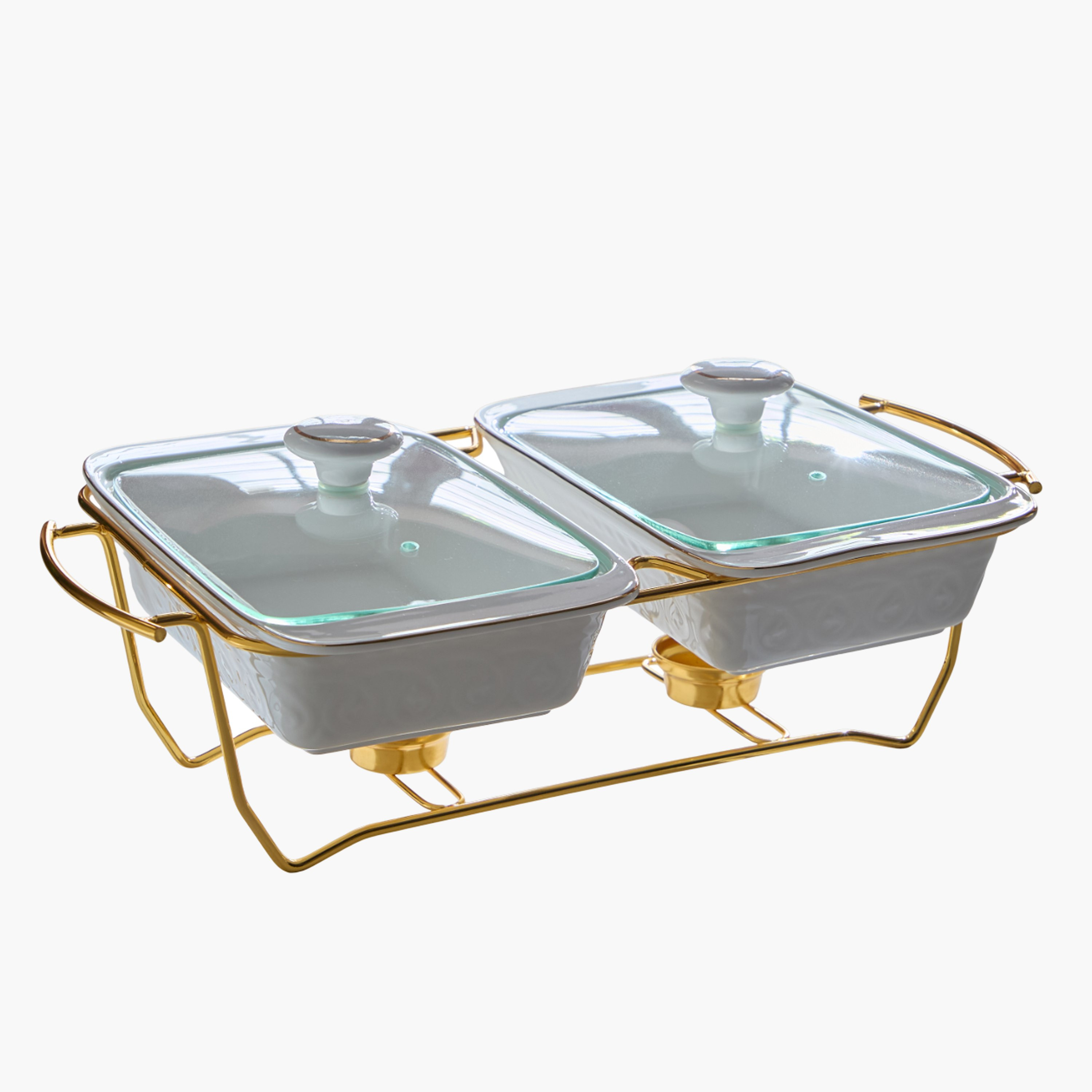 Noor Luxe Twin Food Warmer - 2.2 L-hbxdecorandfurnishings-tabletop-serveware-image-11