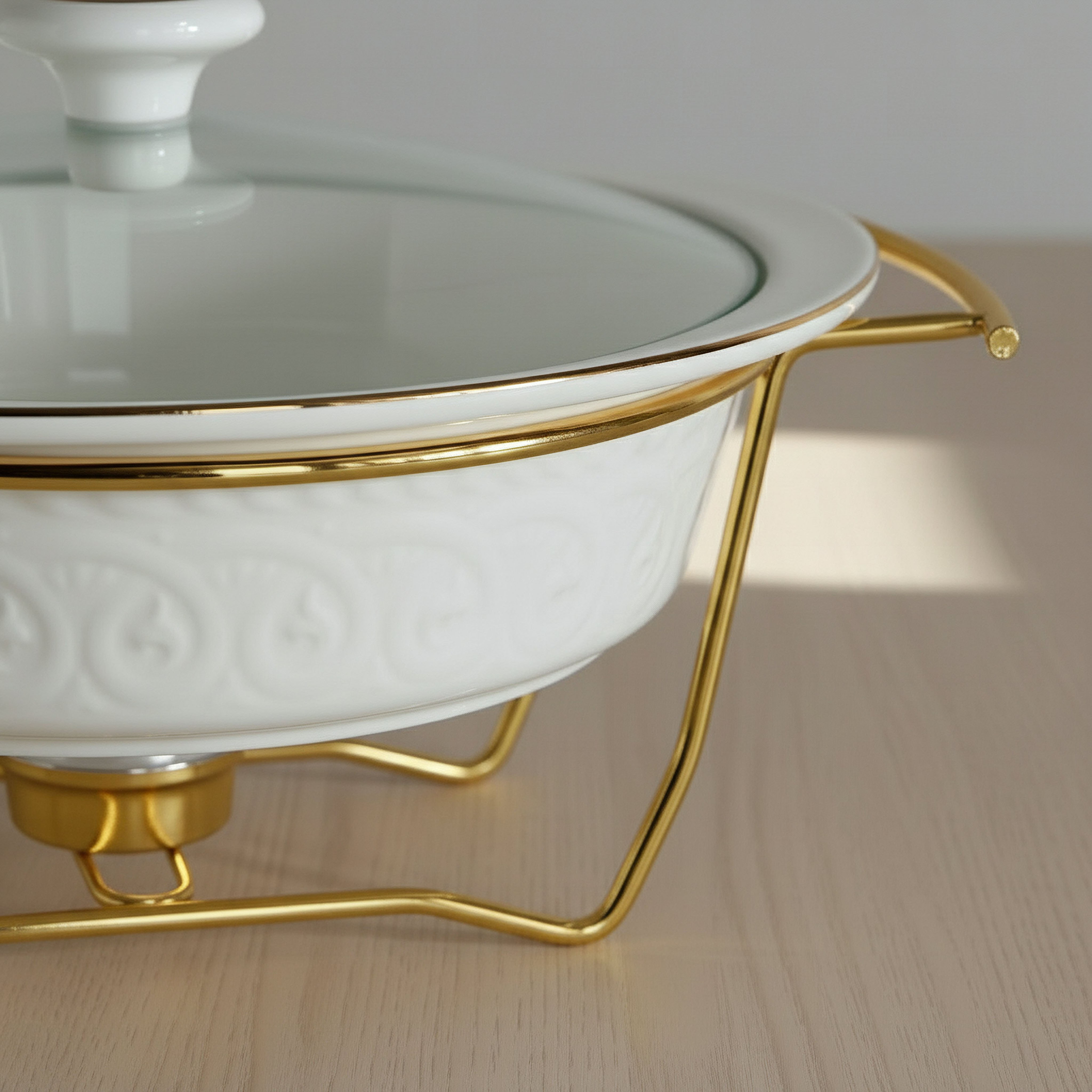 سخان طعام مستدير من نور لوكس - 2 لتر-hbxdecorandfurnishings-tabletop-serveware-image-2