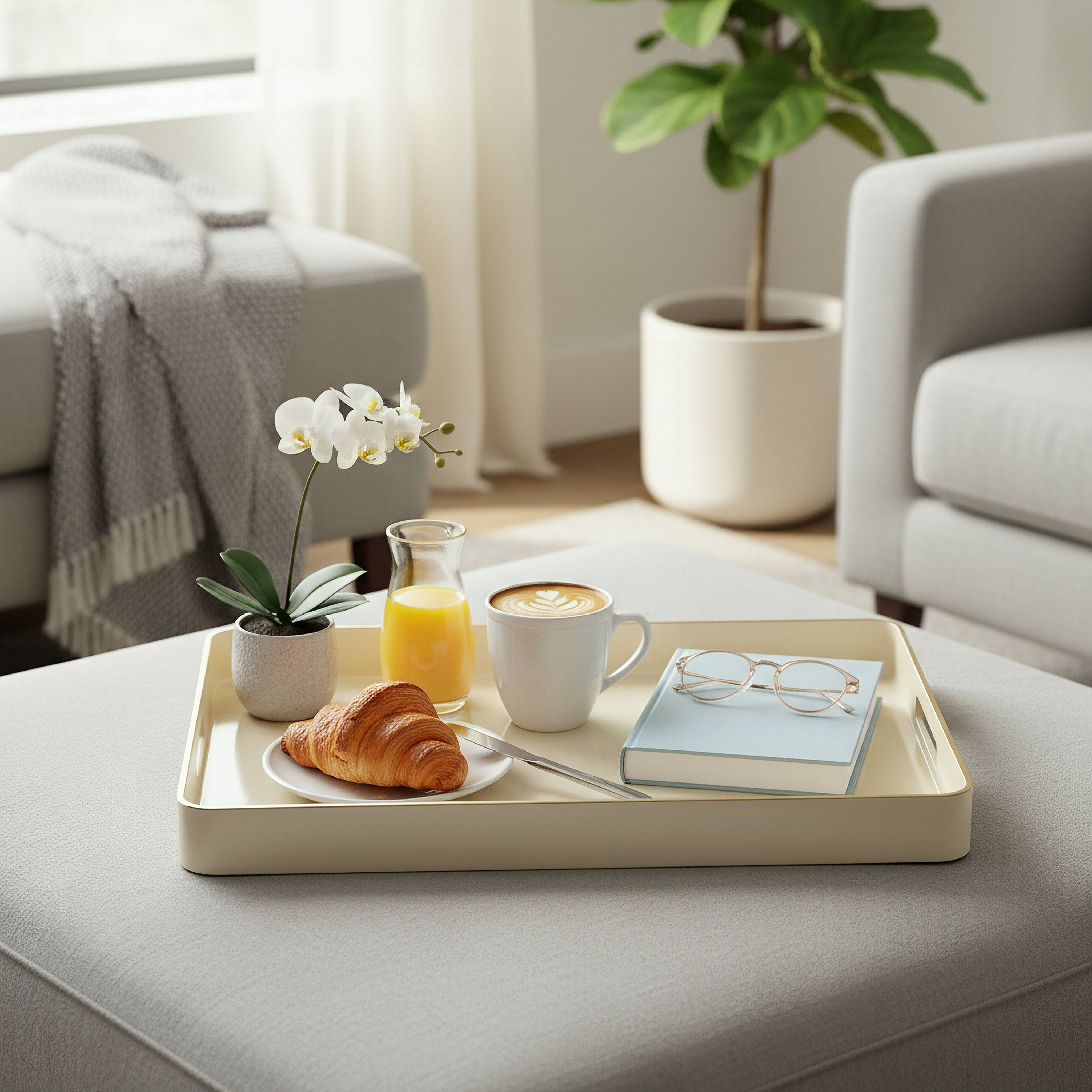 Dorothy Rectangular Serving Tray - 38x26x3.5 cm-hbxdecorandfurnishings-tabletop-serveware-image-3