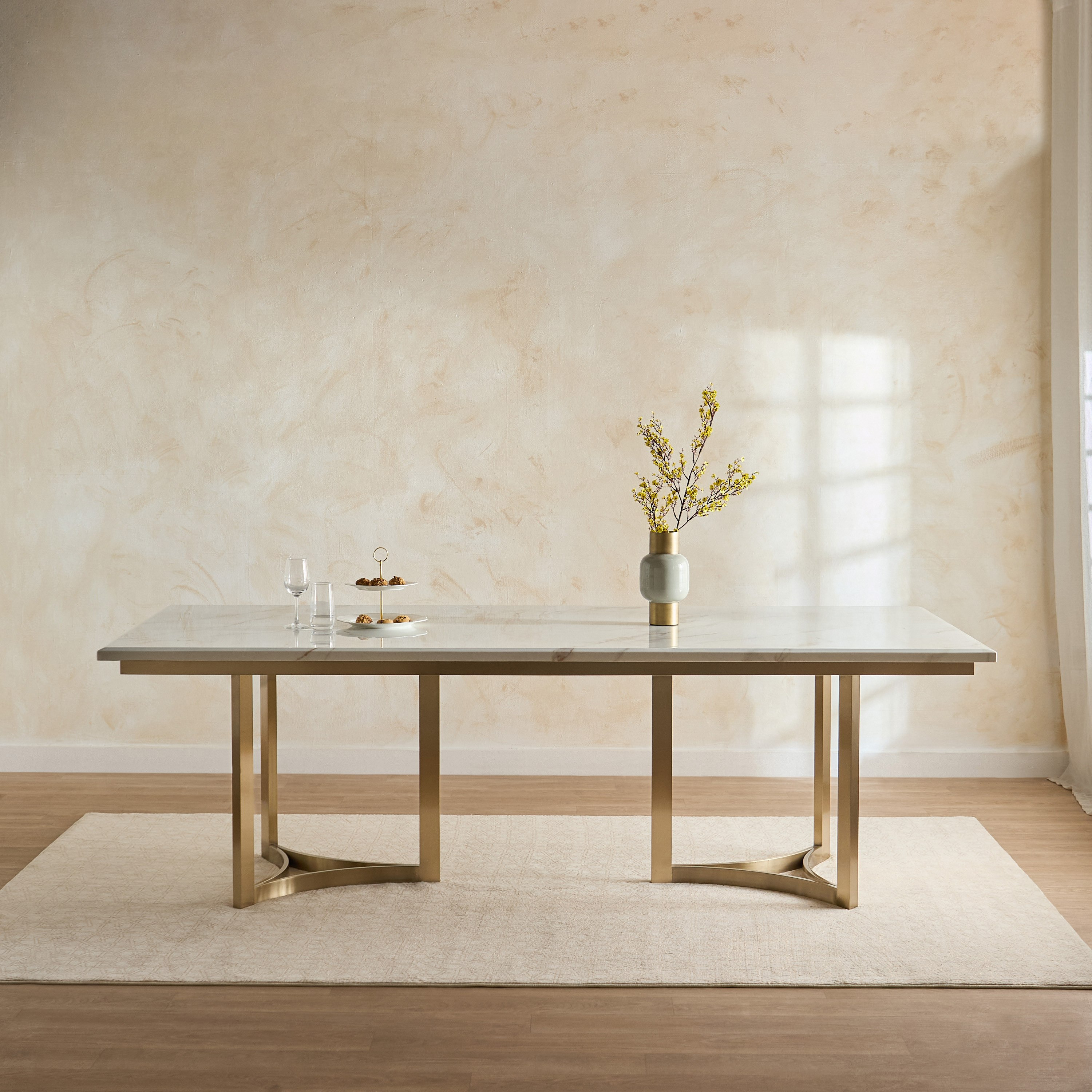 طاولة سفرة بسطح رخام 8 مقاعد من مودينا-hbxfurniture-diningroom-diningtables-eightseater-image-2