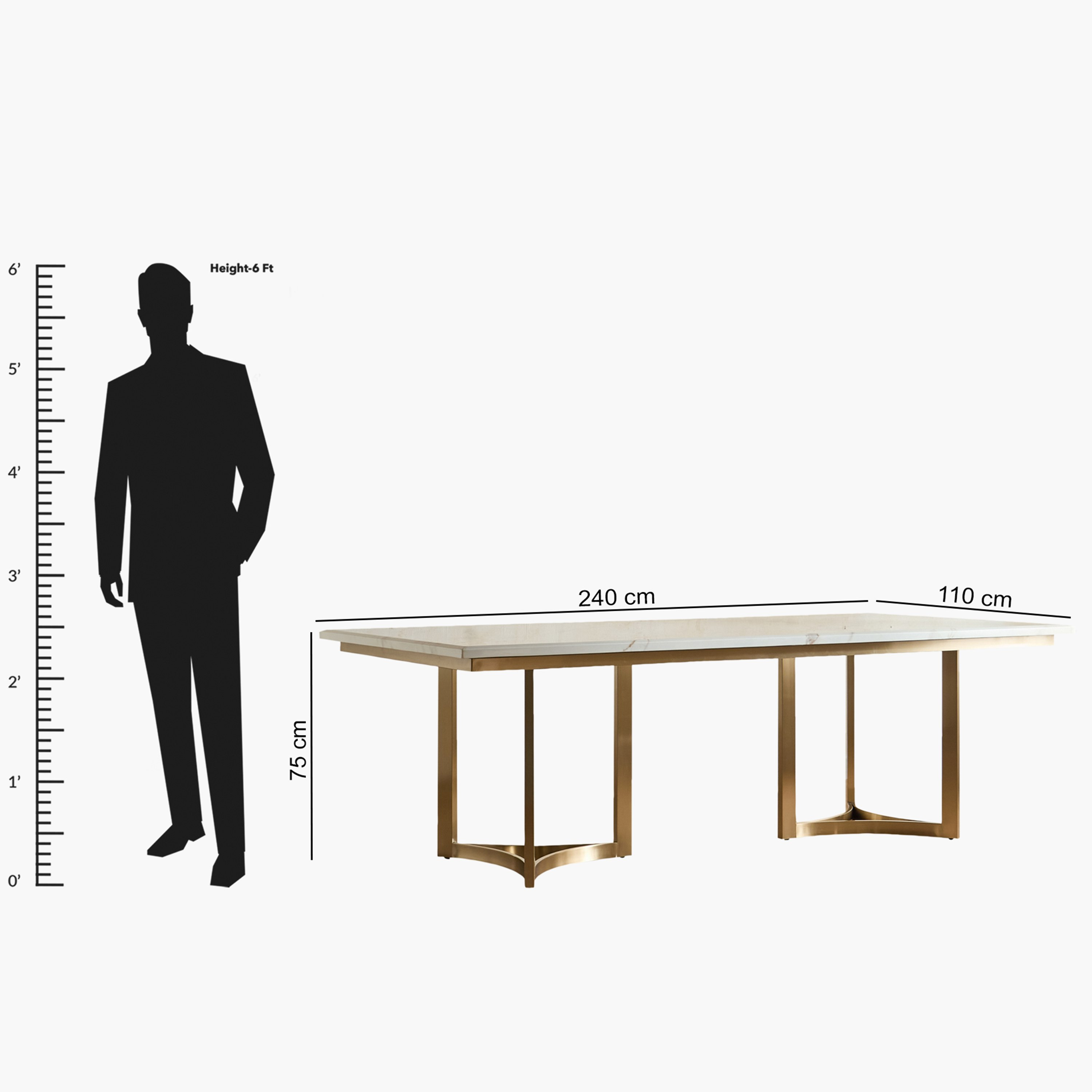 طاولة سفرة بسطح رخام 8 مقاعد من مودينا-hbxfurniture-diningroom-diningtables-eightseater-image-8