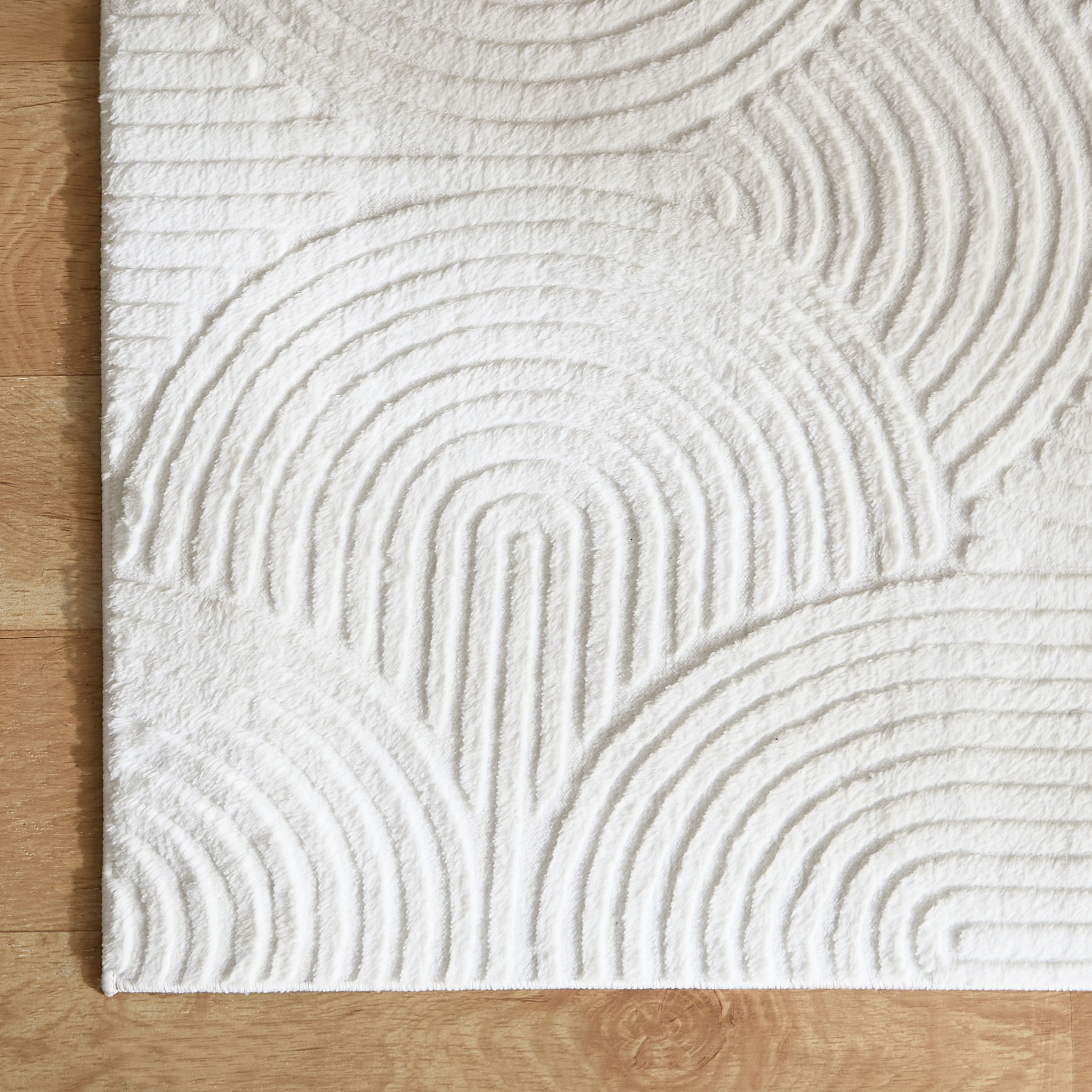 Zara Hena Jacquard Rabbit Fur Rug - 60x150 cm-hbxdecorandfurnishings-floorcoverings-rugs-image-6