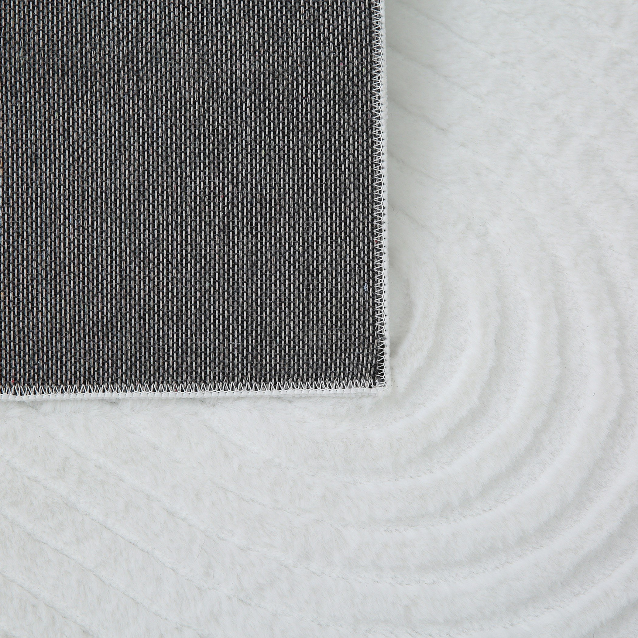 Zara Hena Jacquard Rabbit Fur Rug - 120x170 cm-hbxdecorandfurnishings-floorcoverings-rugs-image-4