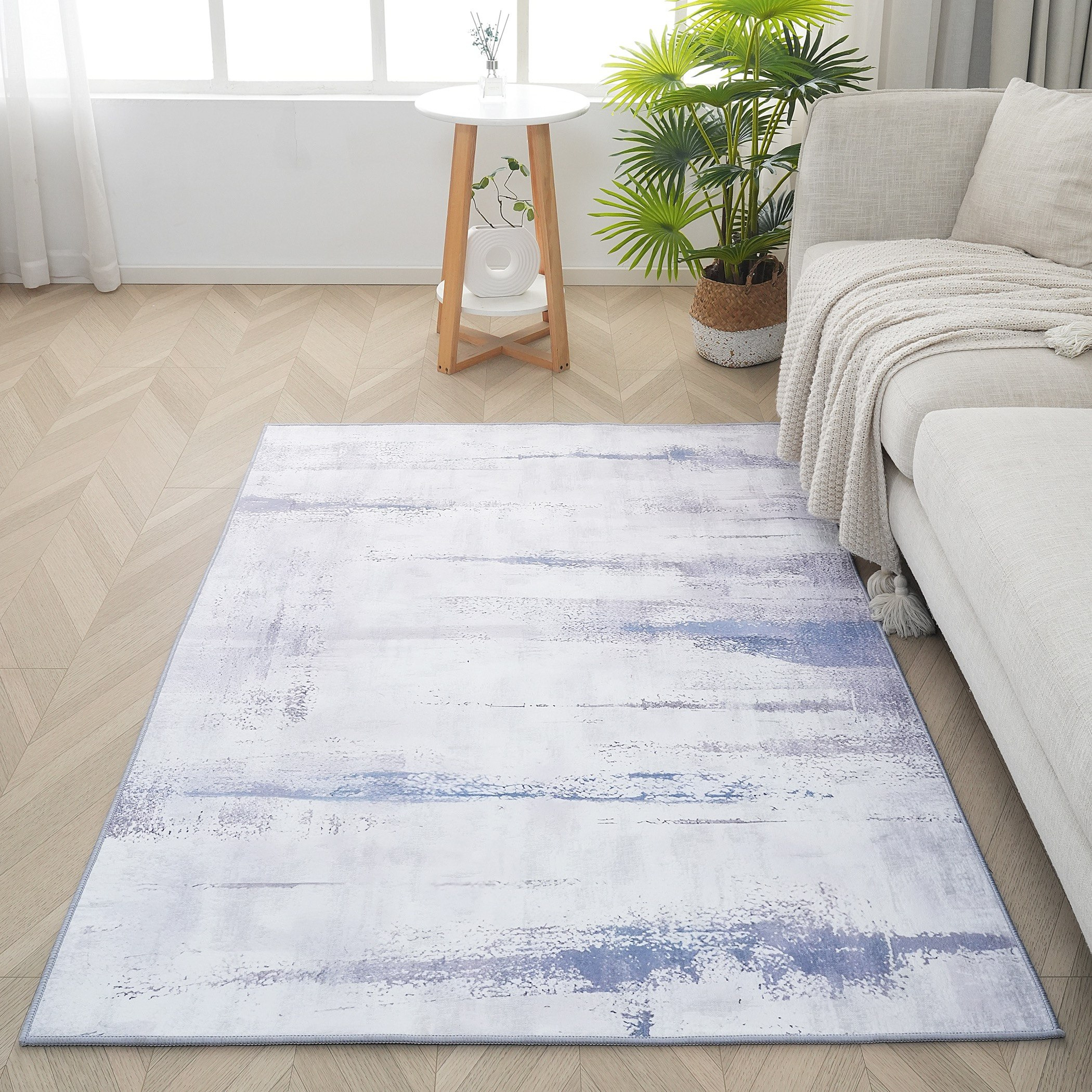Clyde Avery Chenille Printed Rug - 110x160 cm-hbxdecorandfurnishings-floorcoverings-rugs-image-1