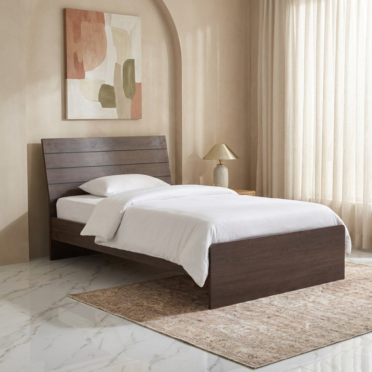 Movo Hotelya Nina Twin Bed - 120x200 cm-hbxbedroom-bedsandbedsets-beds-twin-image-1