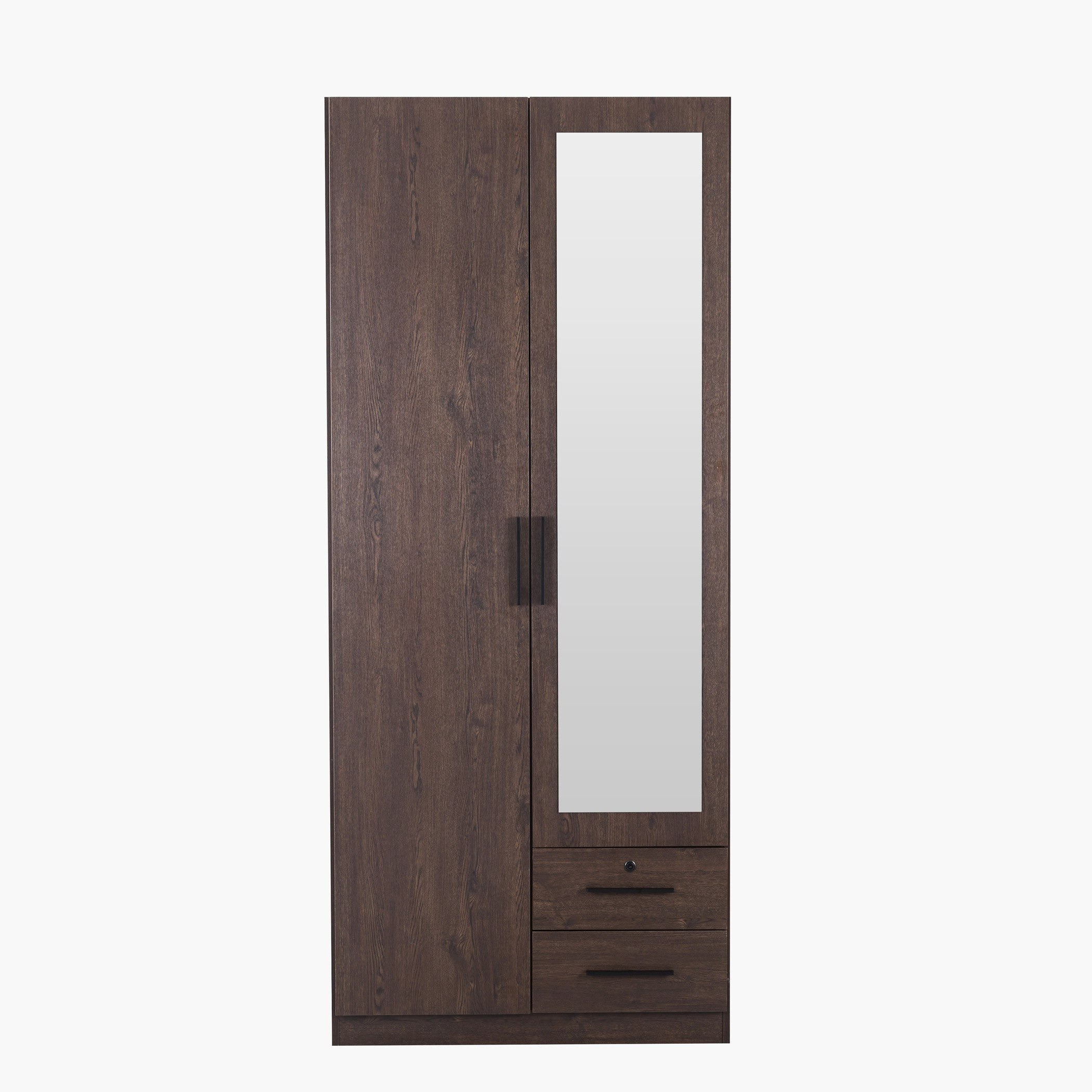 Movo Hotelya 2 Door Wardrobe with 2 Drawers Locks and Mirrors-hbxfurniture-wardrobes-image-5