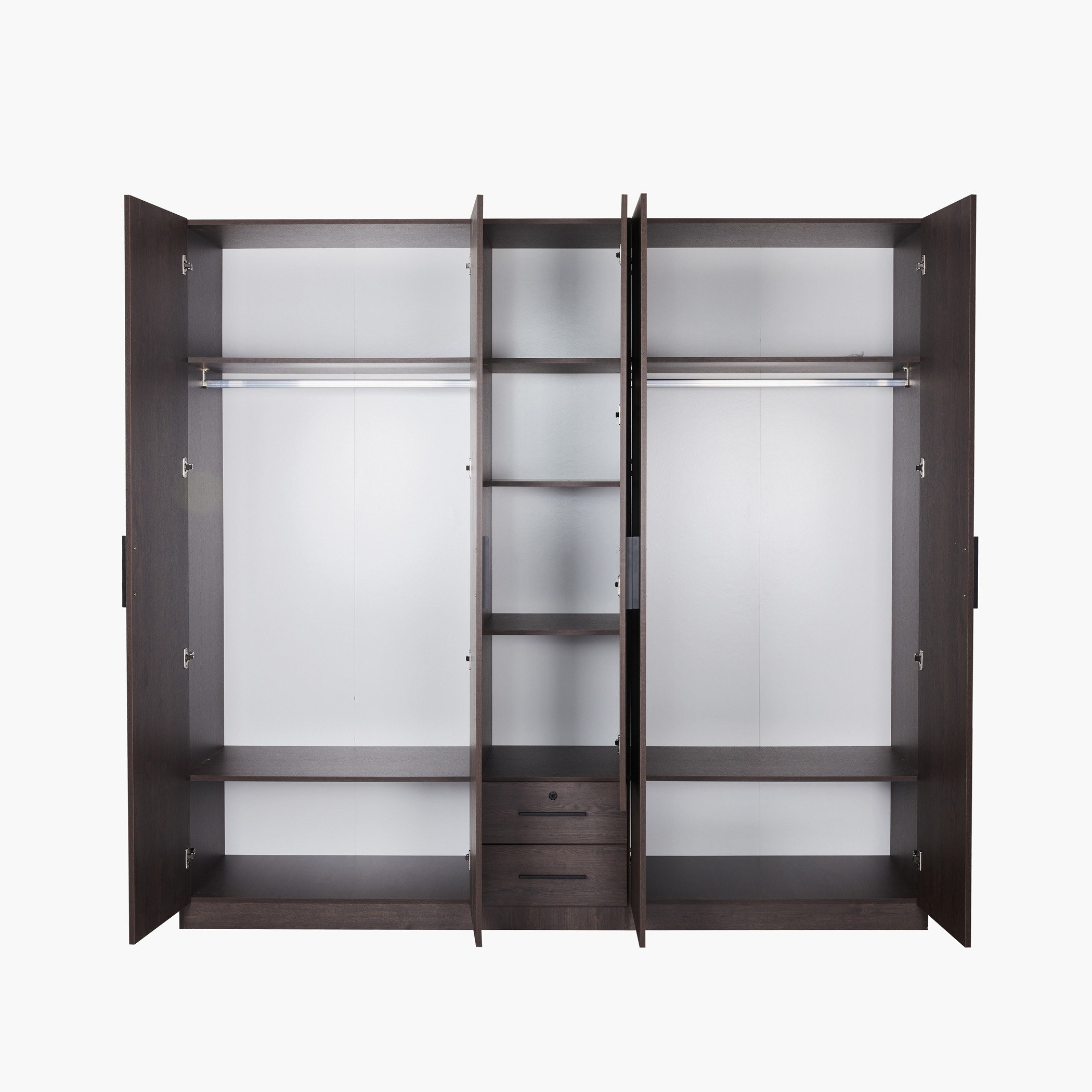 Movo Hotelya 5 Door Wardrobe with 2 Drawers Locks and Mirrors-hbxfurniture-wardrobes-image-3