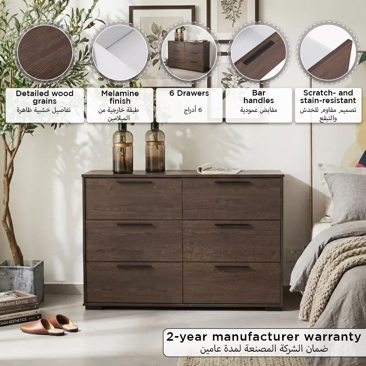 Movo Hotelya 6 Drawer Master Dresser-hbxfurniture-kidsroom-kidsdressersandmirrors-image-8