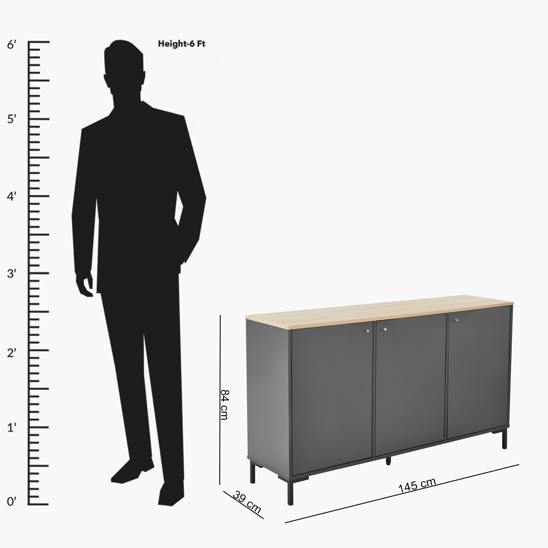 Siesta 3-Doors Sideboard-hbxfurniture-diningroom-buffetsandsideboards-image-7