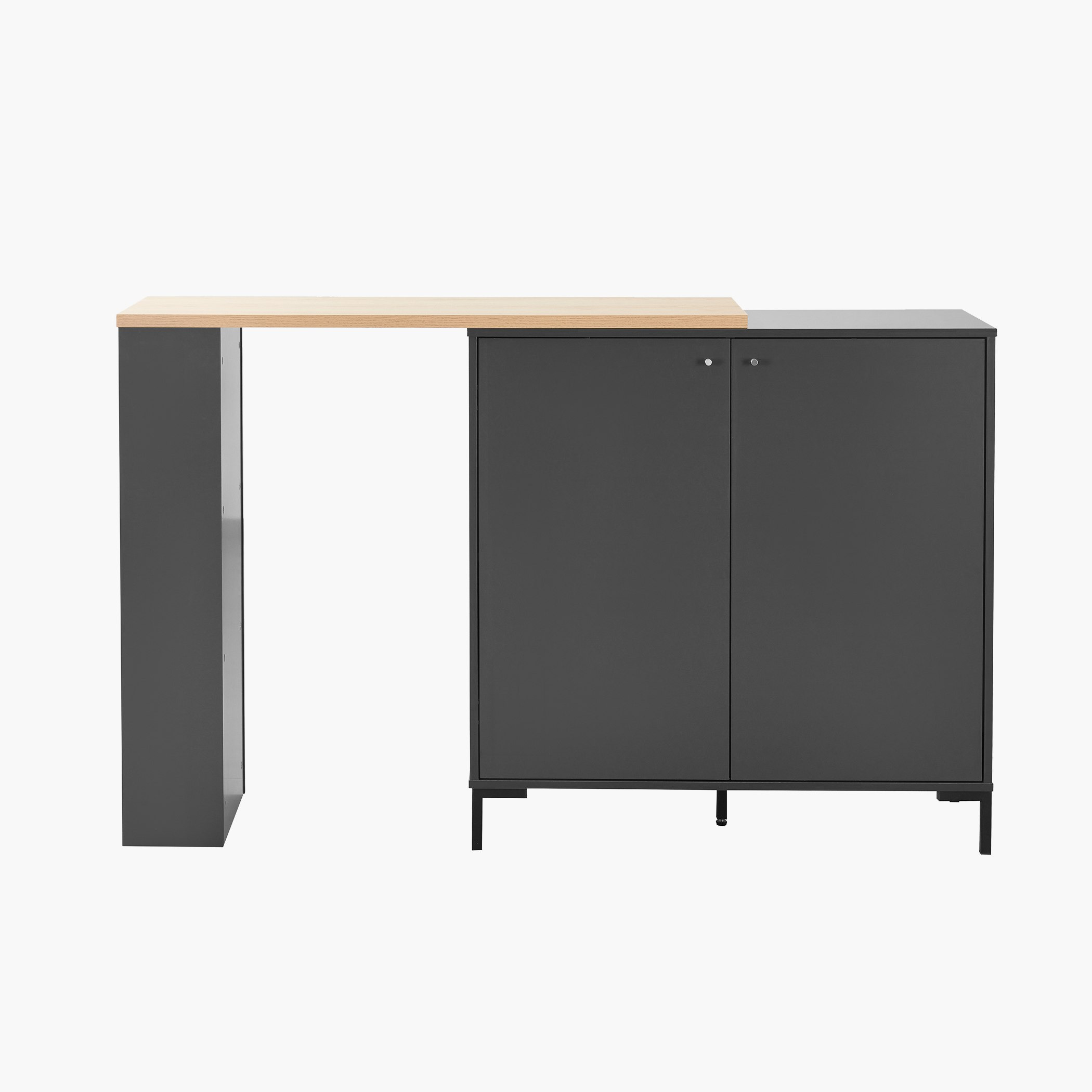 Siesta 2-Door Bar Table with Storage-hbxfurniture-diningtablesandsets-diningtables-fourseater-image-4