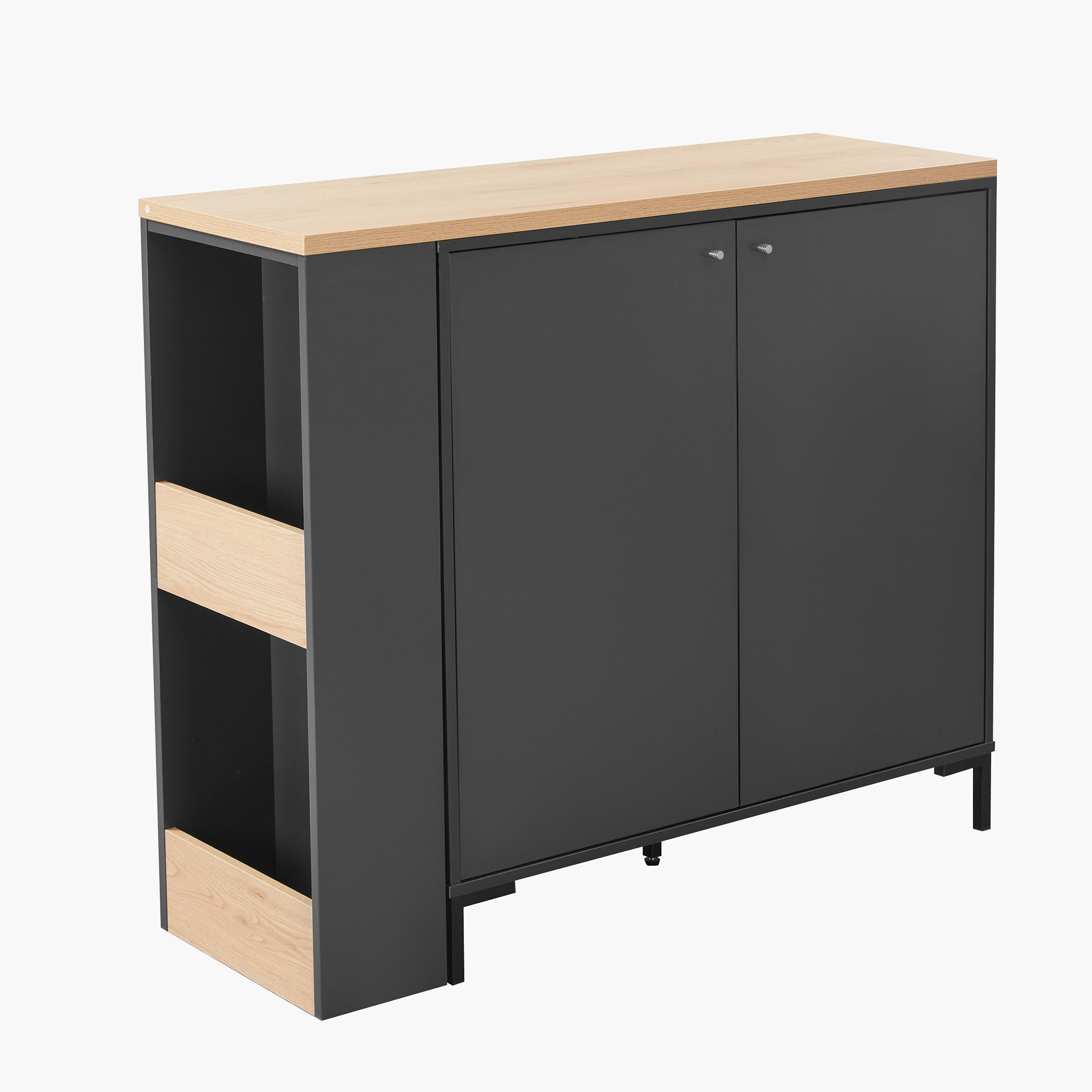 Siesta 2-Door Bar Table with Storage-hbxfurniture-diningtablesandsets-diningtables-fourseater-image-5