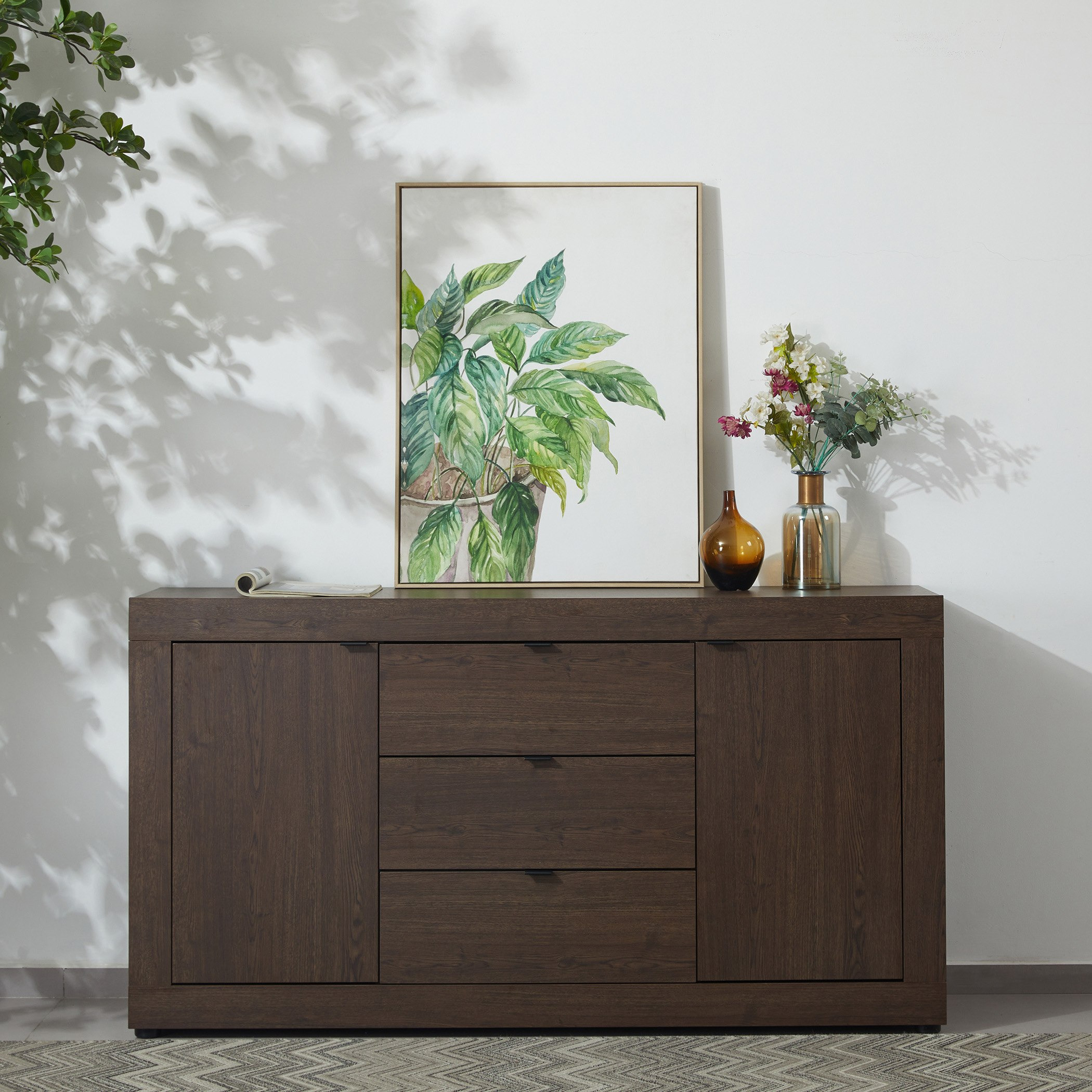 Riccardo 2-Door 3-Drawer Sideboard - 1.6 M-hbxfurniture-diningroom-buffetsandsideboards-image-1