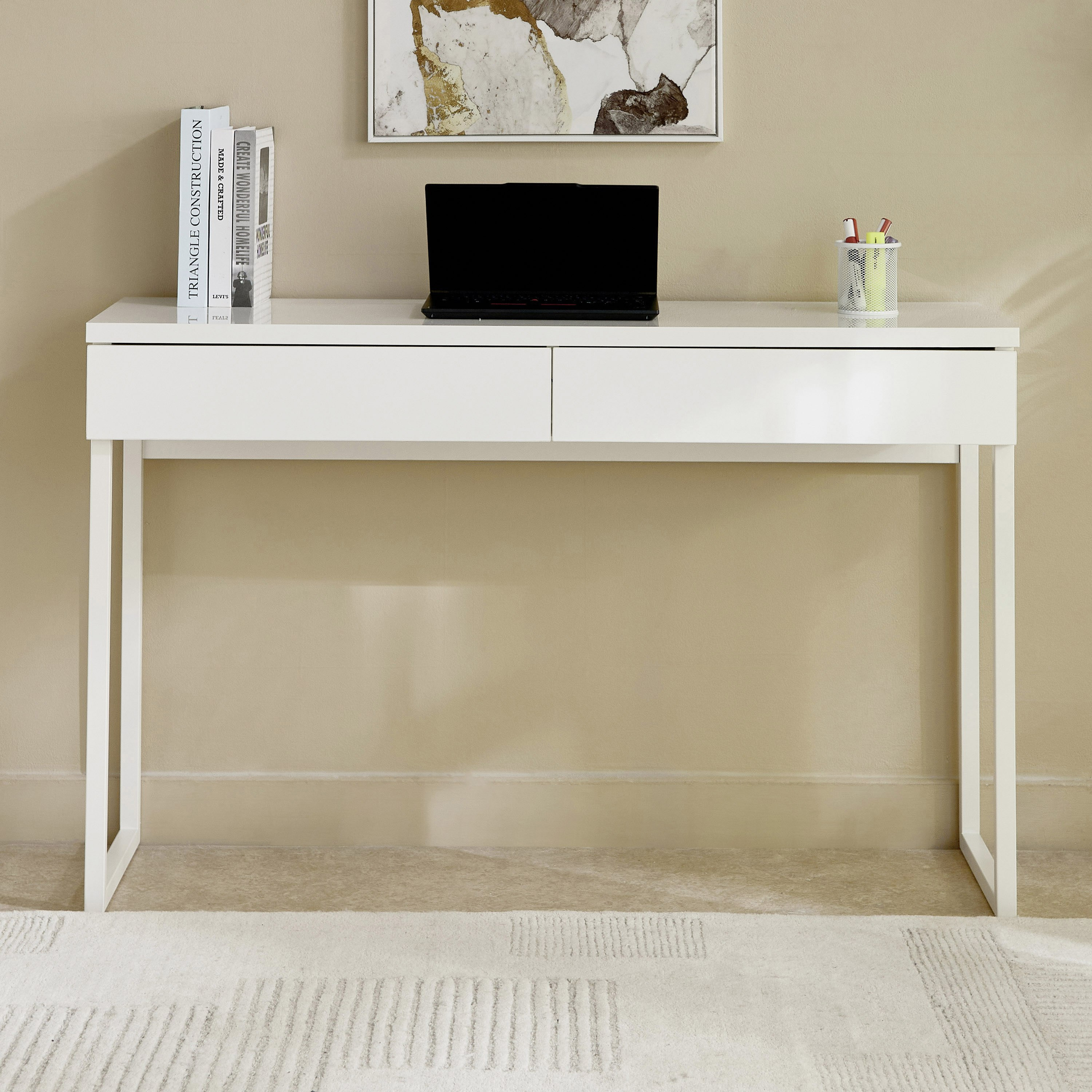 مكتب دراسة كونسول عالي اللمعان بدرجين من ليبرتي-hbxfurniture-office-desks-image-2