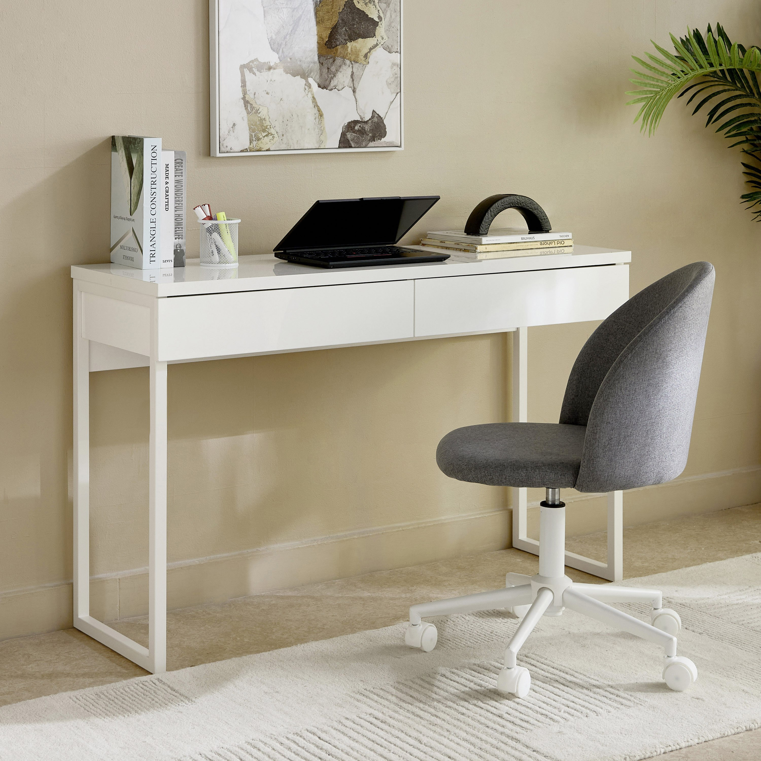 مكتب دراسة كونسول عالي اللمعان بدرجين من ليبرتي-hbxfurniture-office-desks-image-7