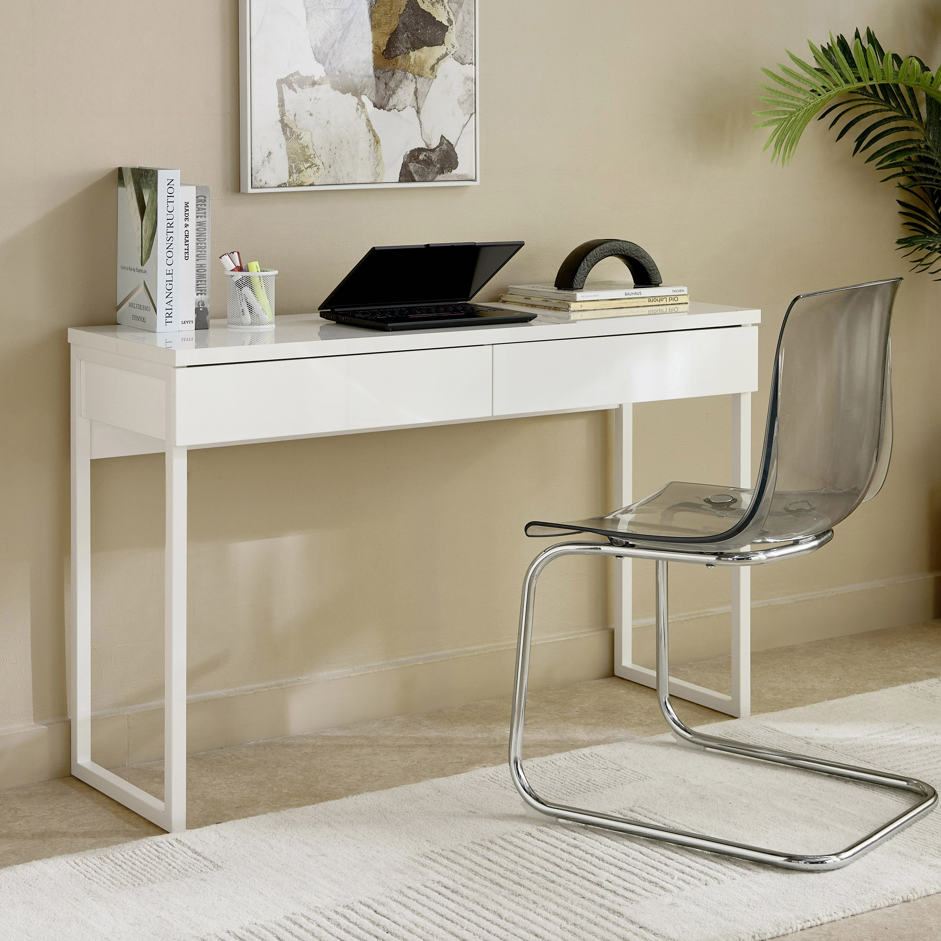 مكتب دراسة كونسول عالي اللمعان بدرجين من ليبرتي-hbxfurniture-office-desks-image-8