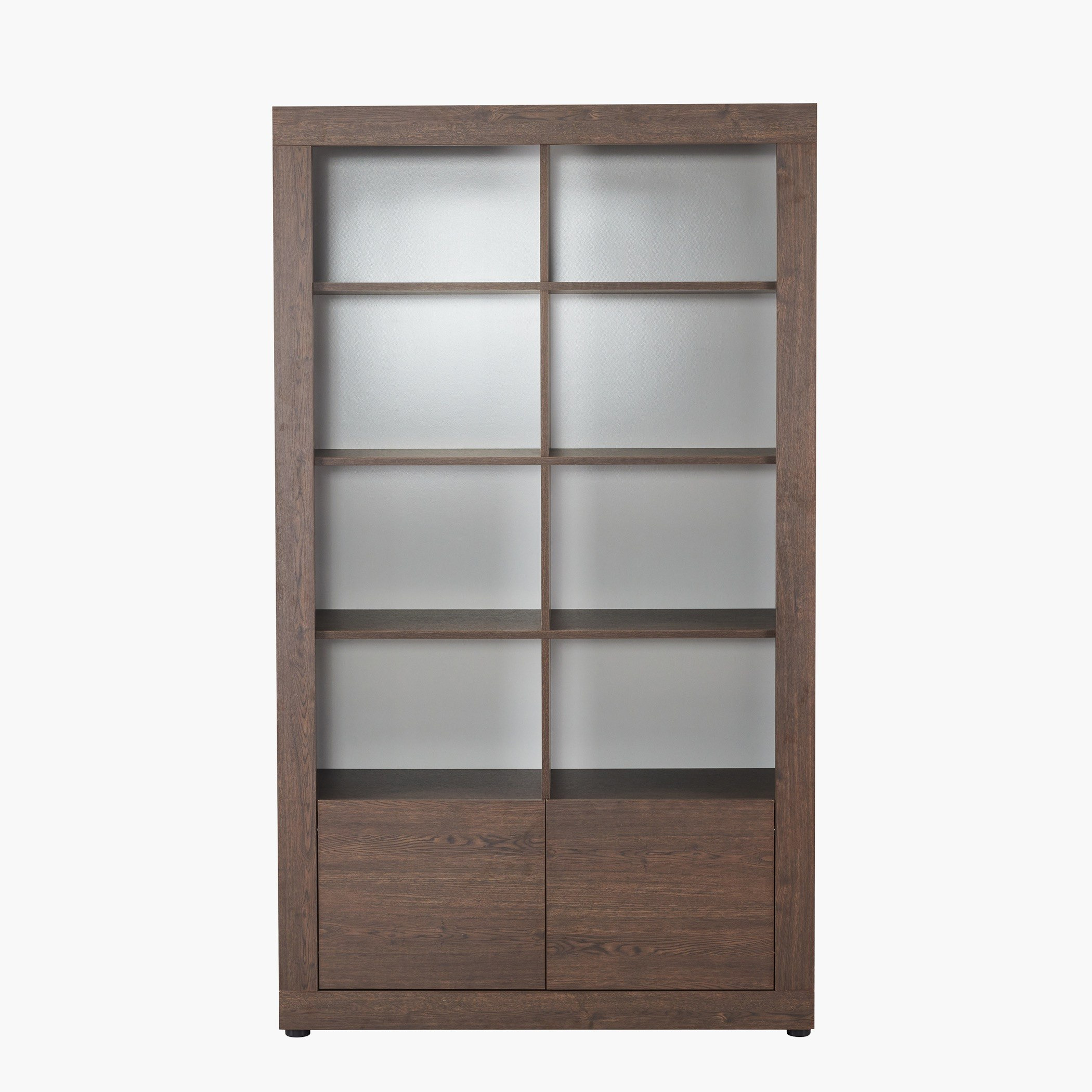 خزانة عرض كتب ببابين مع رف مفتوح من ريكاردو-hbxfurniture-office-bookcases-image-3