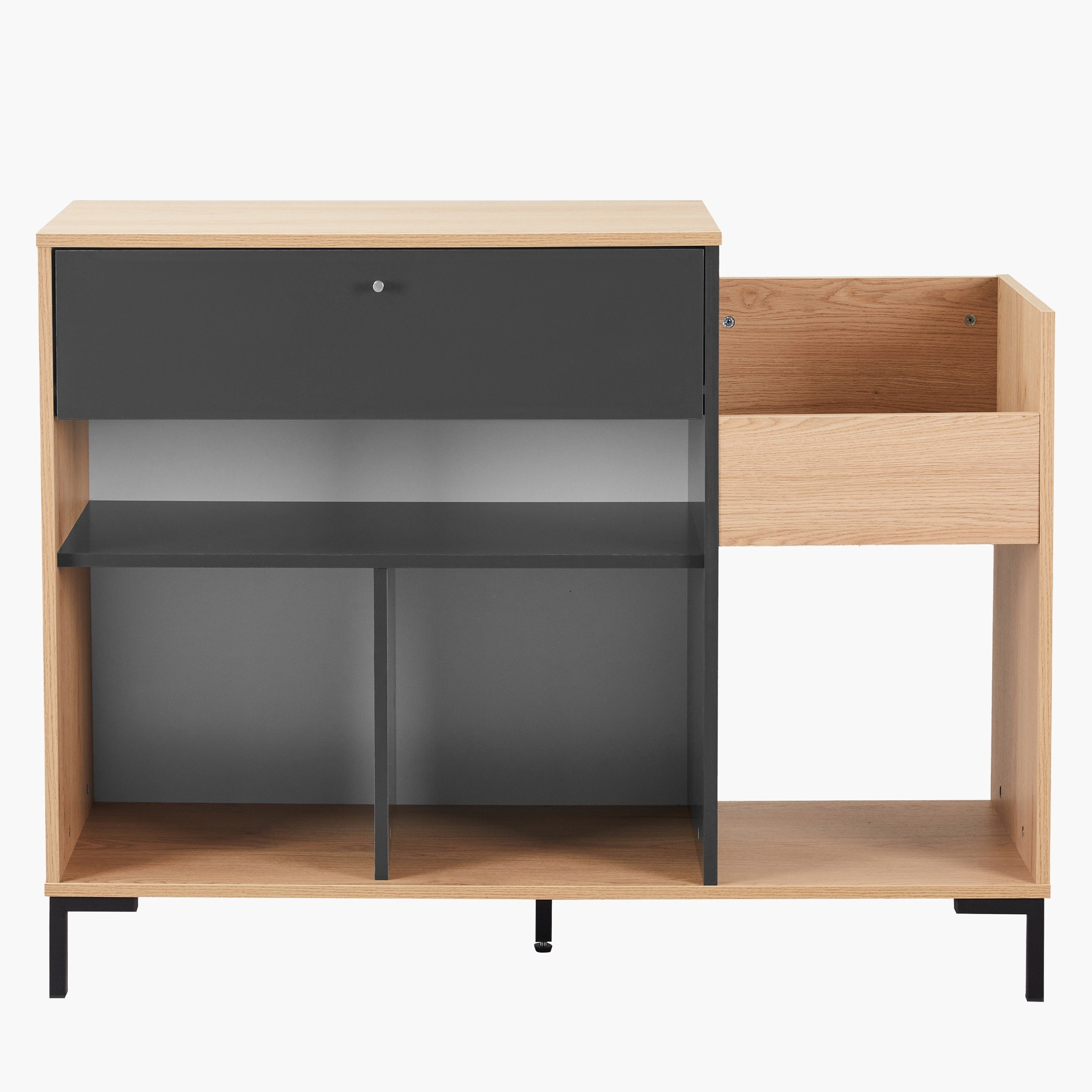Siesta 1-Drawer Bookcase Console-hbxfurniture-office-bookcases-image-5