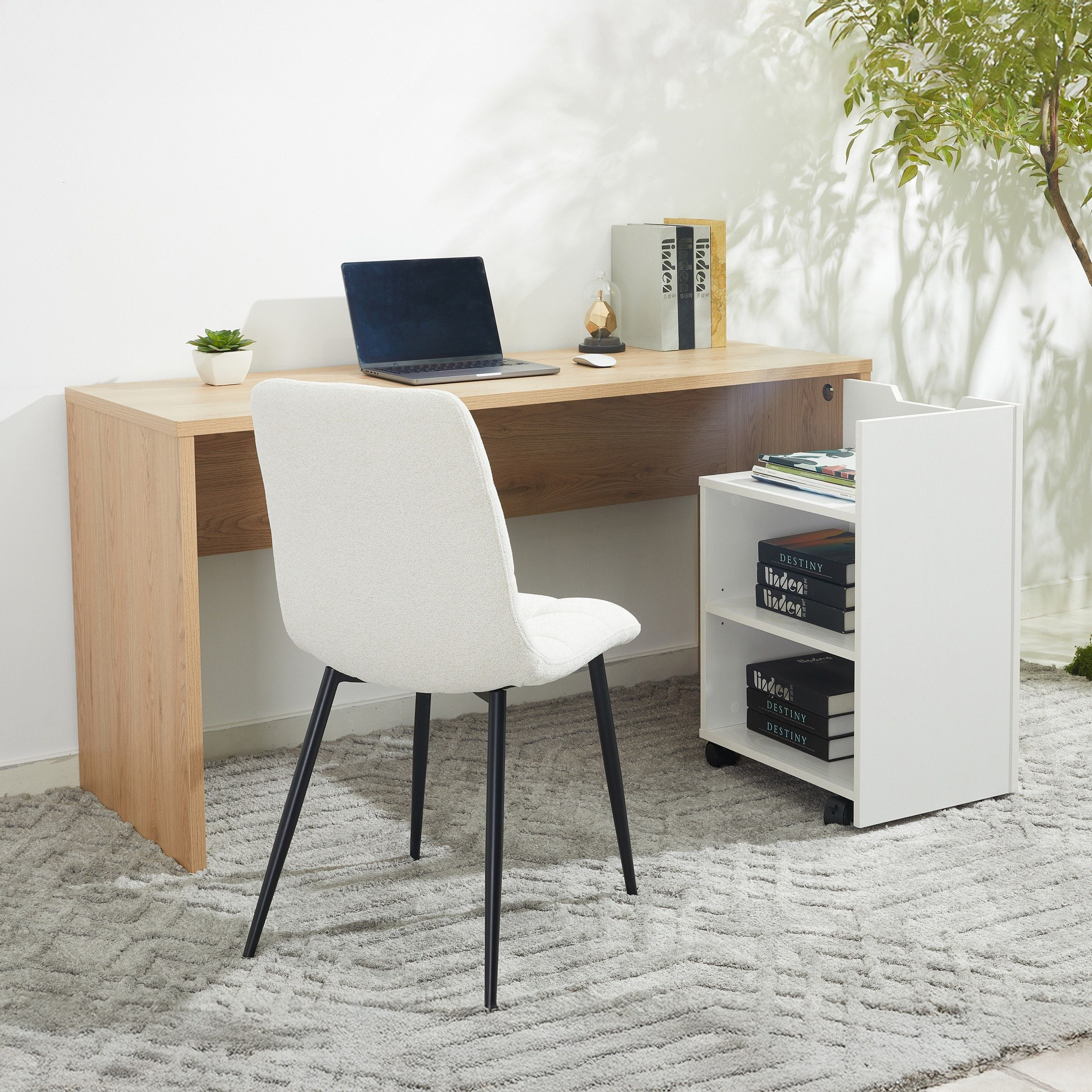مكتب دراسة بوحدة تخزين مفتوحة محمولة من ميلان-hbxfurniture-office-desks-image-1