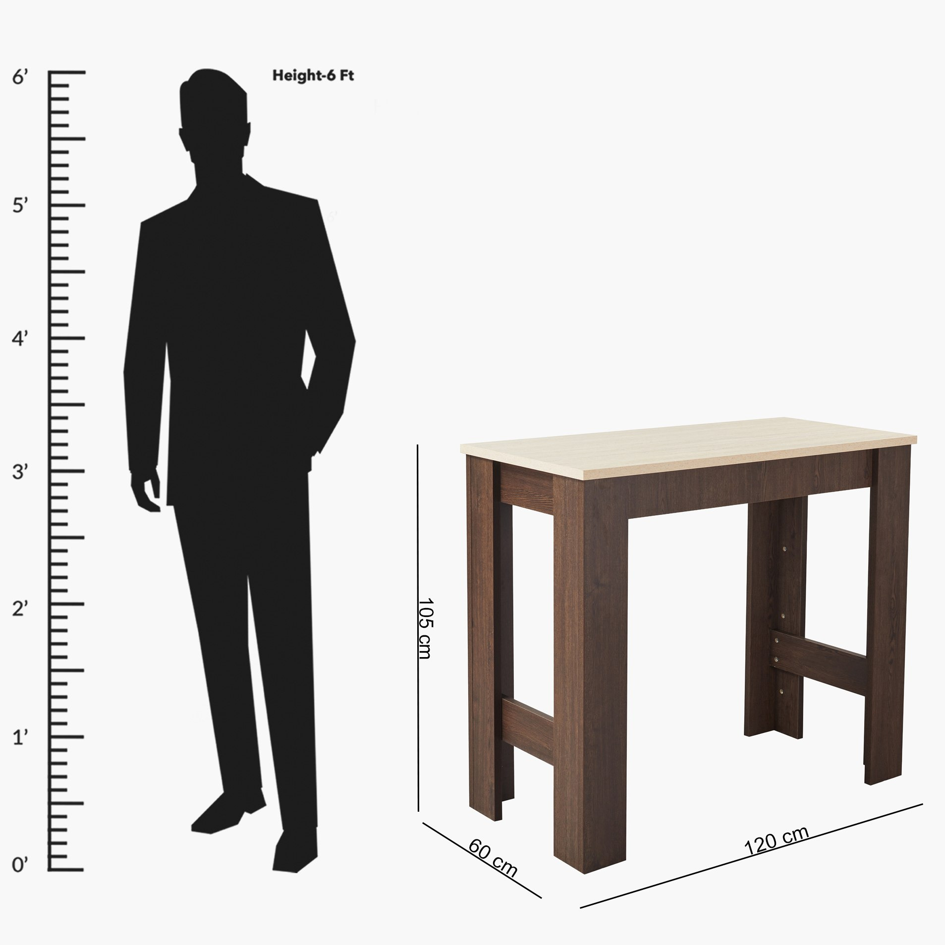Nile 4-Seater Bar Table-hbxfurniture-diningtablesandsets-diningtables-fourseater-image-6
