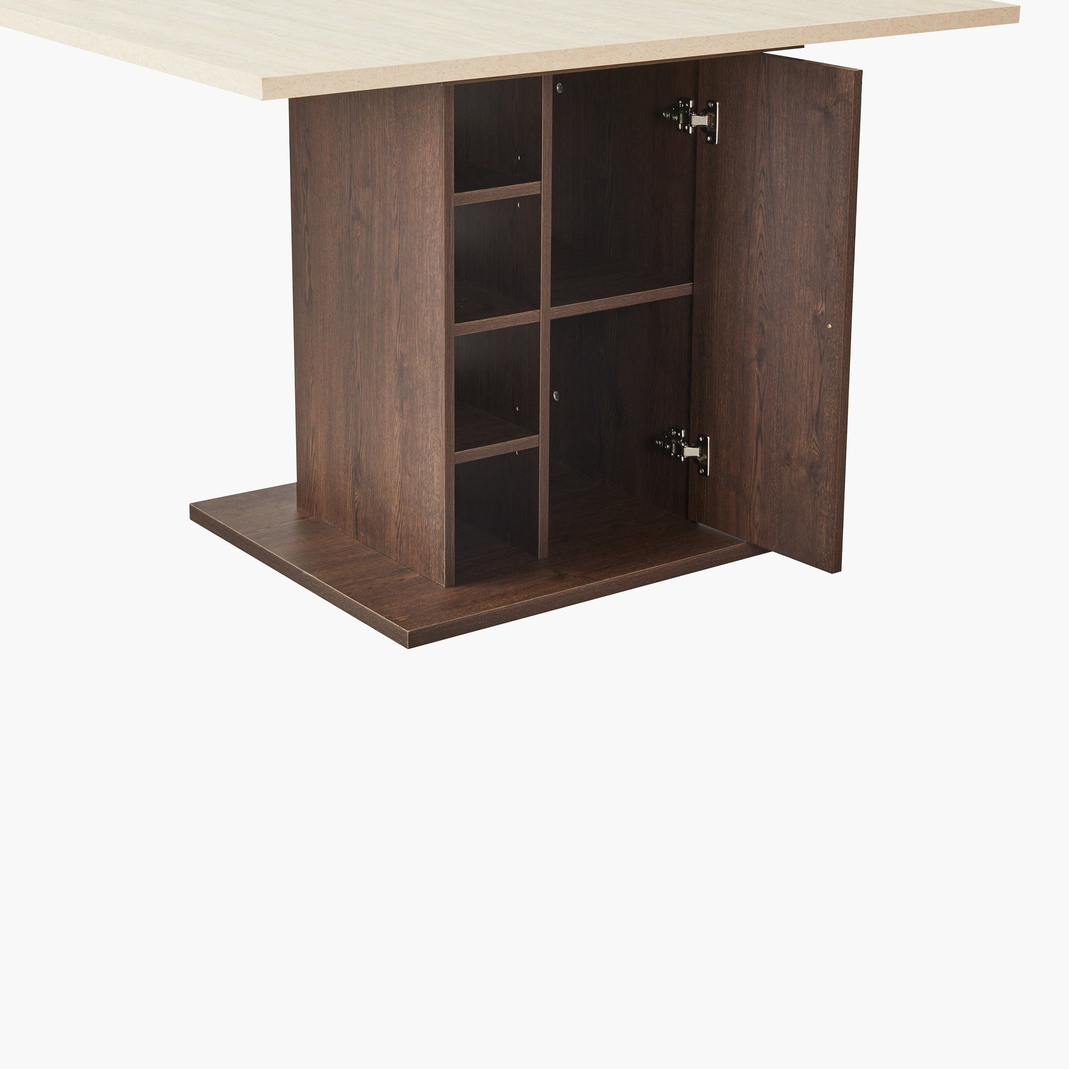 طاولة سفرة 4 مقاعد بقاعدة تخزين من نايل-hbxfurniture-diningtablesandsets-diningtables-fourseater-image-4
