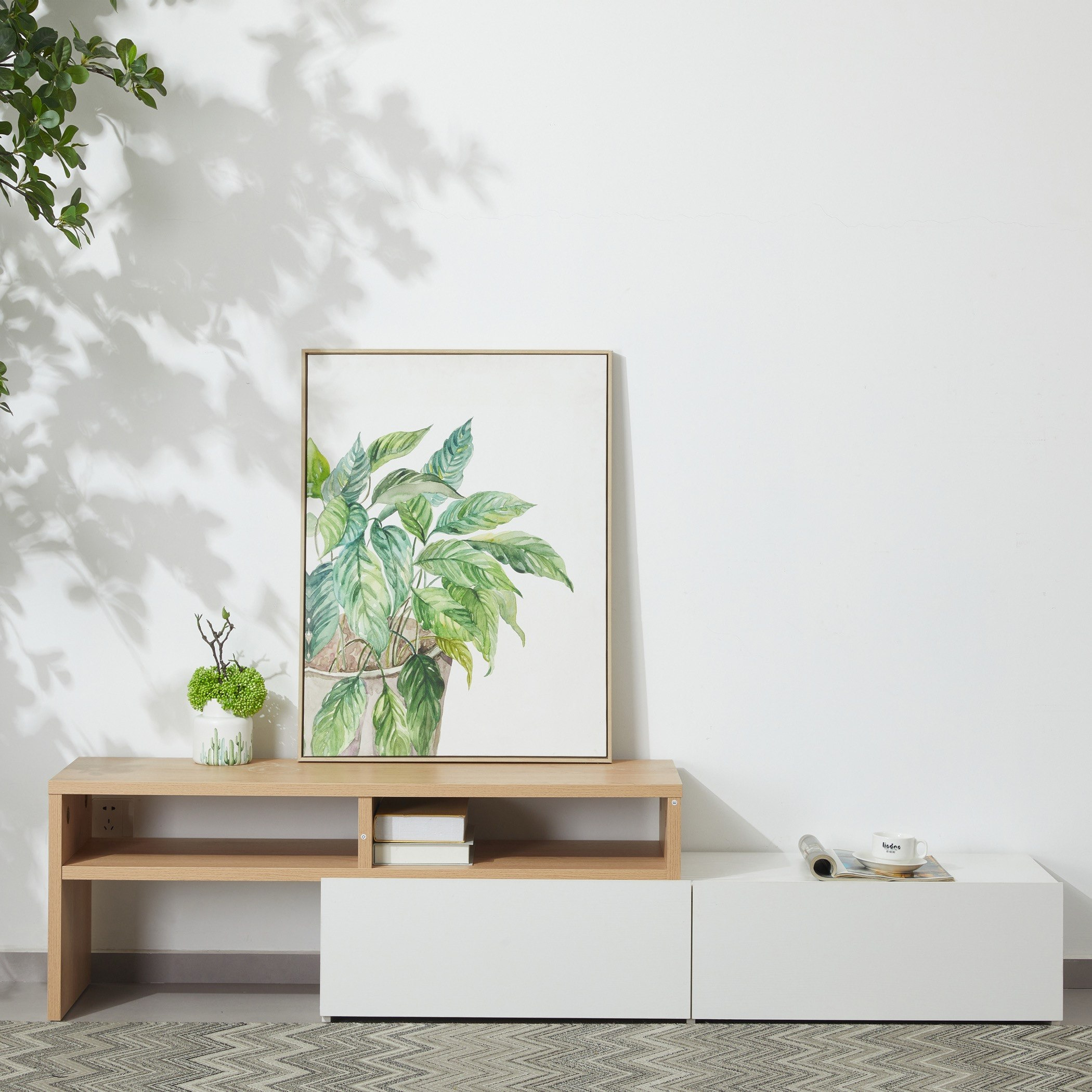 Leventino 2 Meter Extendable TV Unit for TVs up to 80 Inches-hbxlivingroom-mediaunitsandstorage-tvunits-image-2