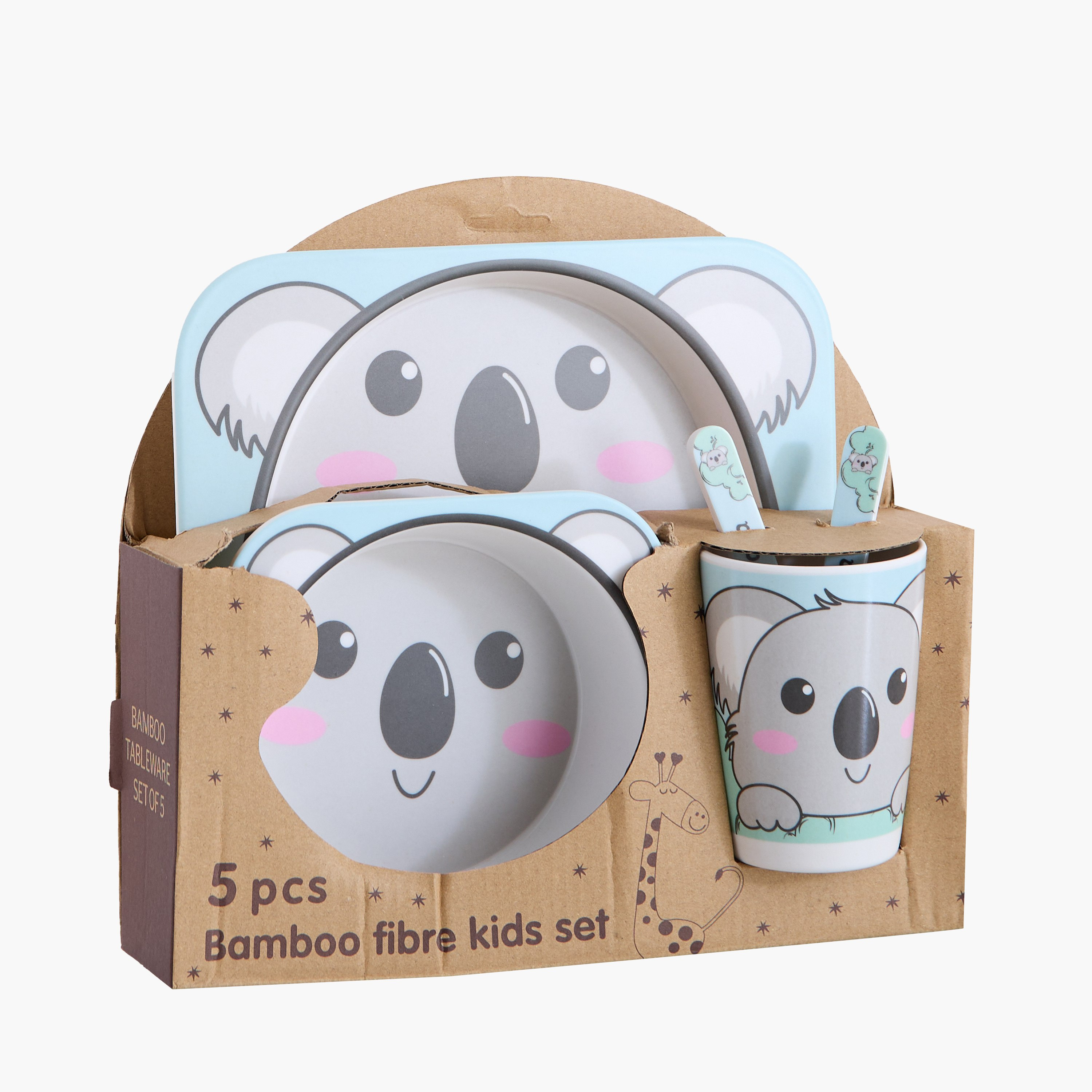 طقم عشاء خيزران 5 قطع  بطبعات كوالا-hbxhomeware-hbxkidsandyouth-image-5