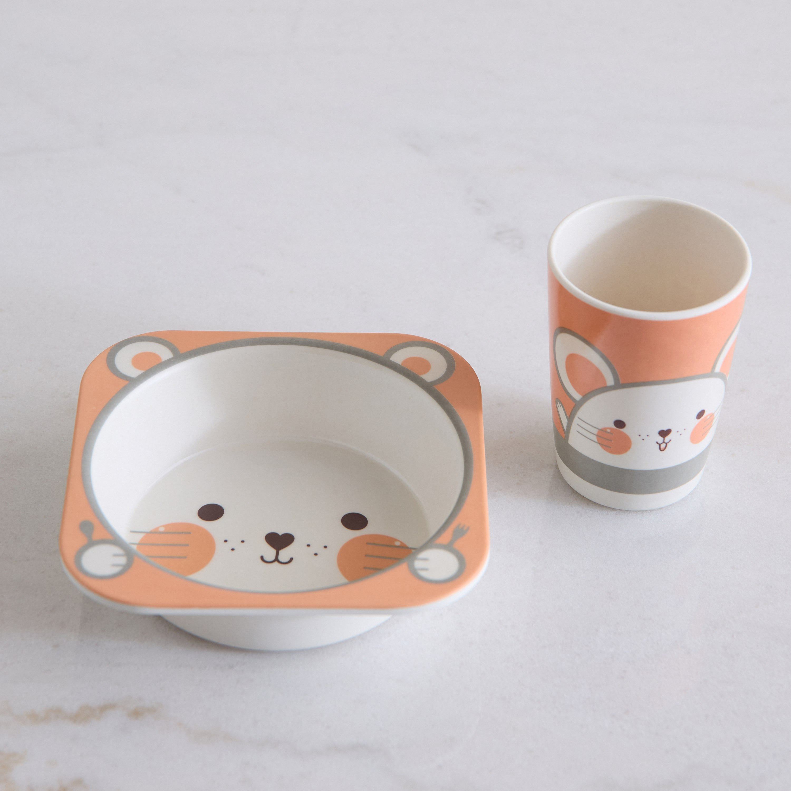طقم عشاء خيزران 5 قطع  بطبعات كيتي-hbxhomeware-hbxkidsandyouth-image-3