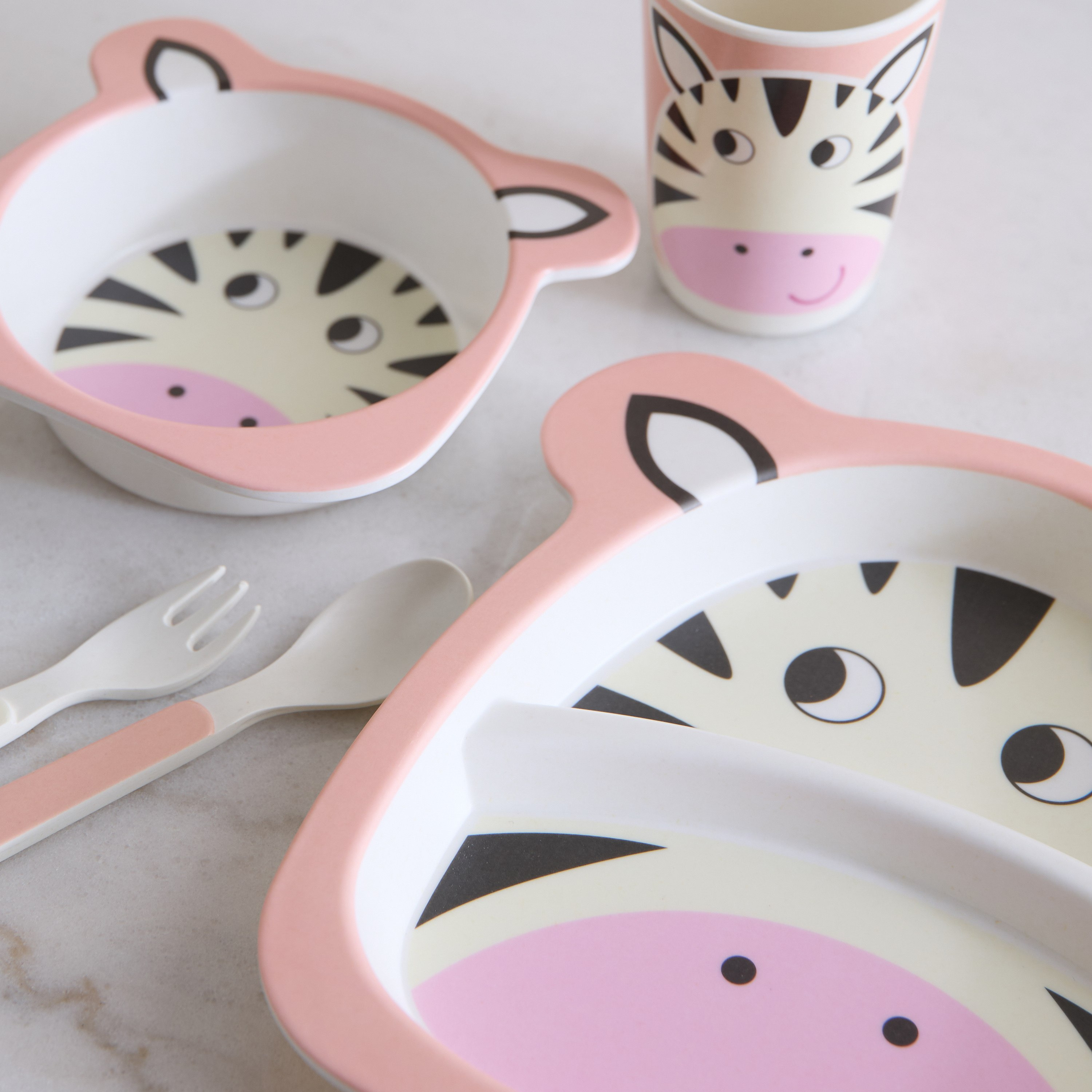 Zebra 5-Piece Bamboo Dinner Set-hbxhomeware-hbxkidsandyouth-image-4