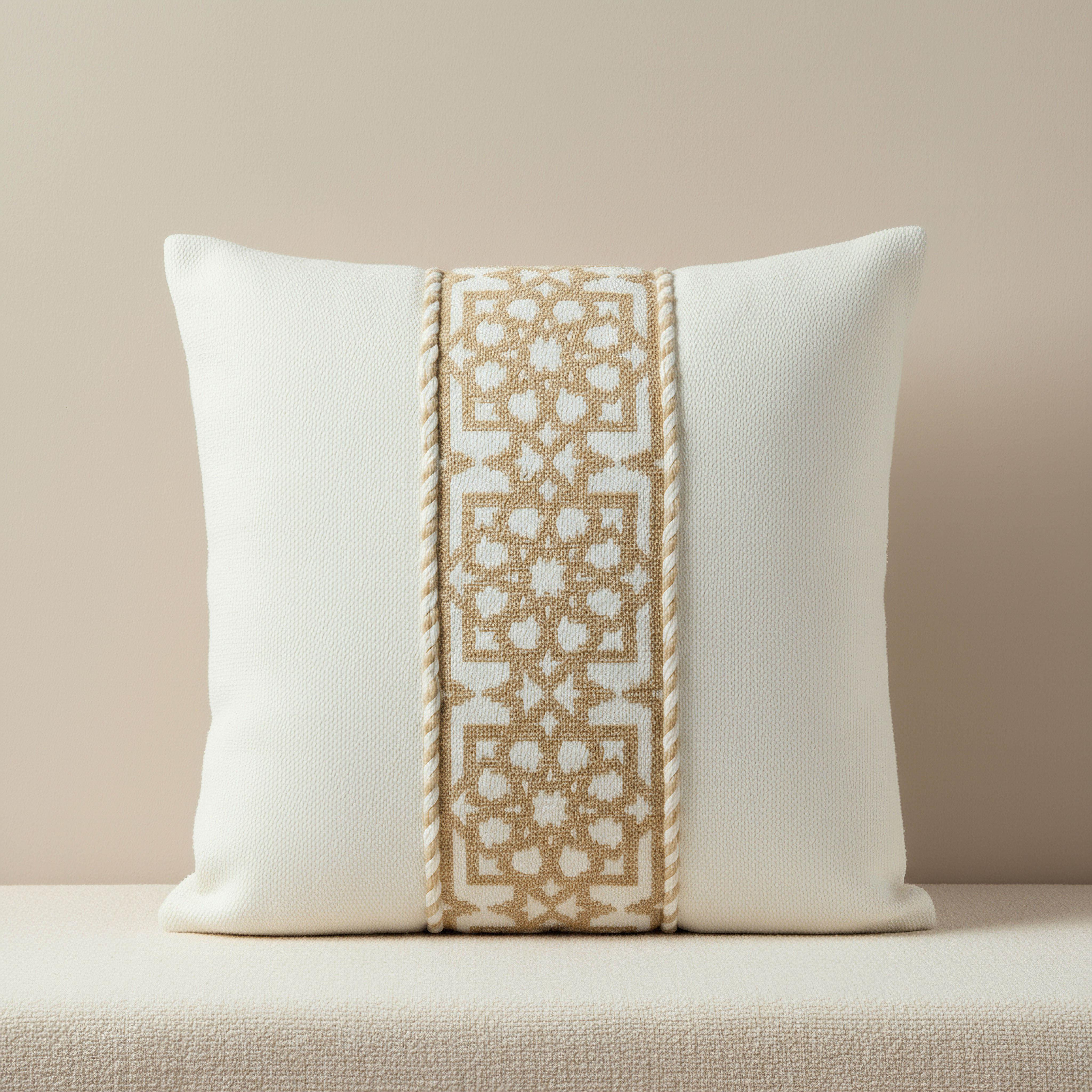 وسادة محشوة جاكار قطن نور من ليالي - 50x50 سم-hbxhomeware-hbxbedroom-image-1