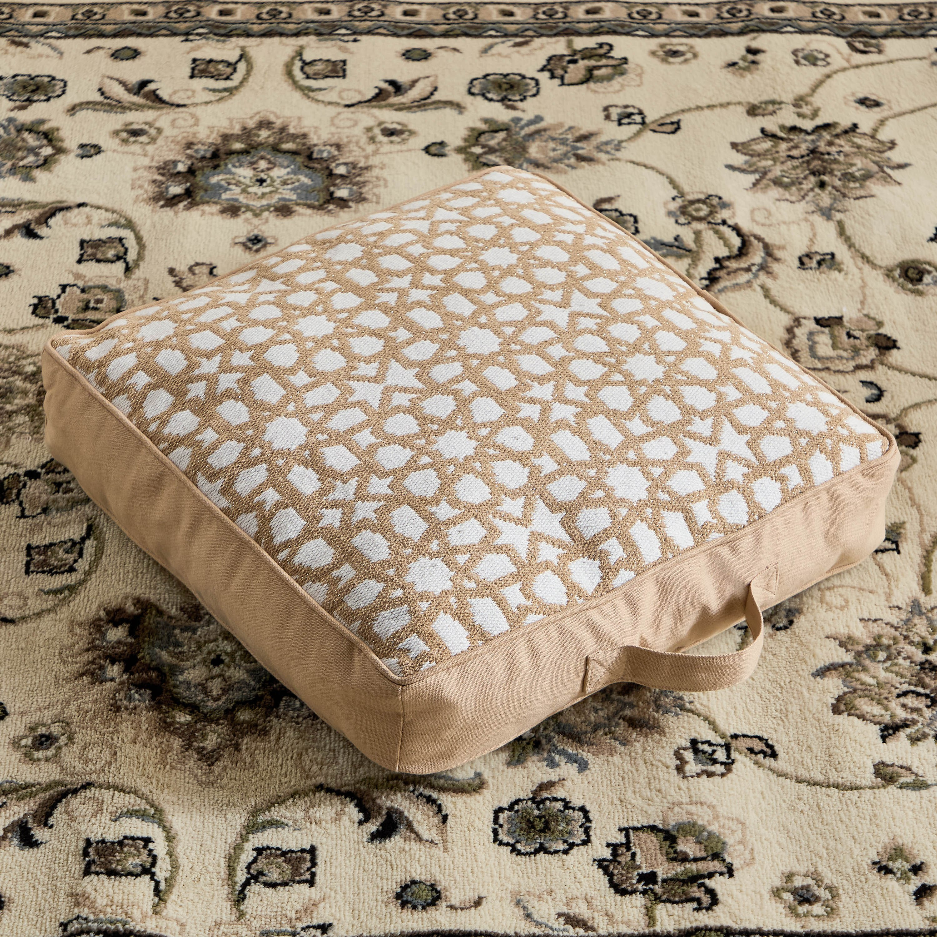 وسادة أرضية قطنية جاكار من ليالي نور - ‎50×50×10 سم‎-hbxhomeware-hbxlivingroom-image-4