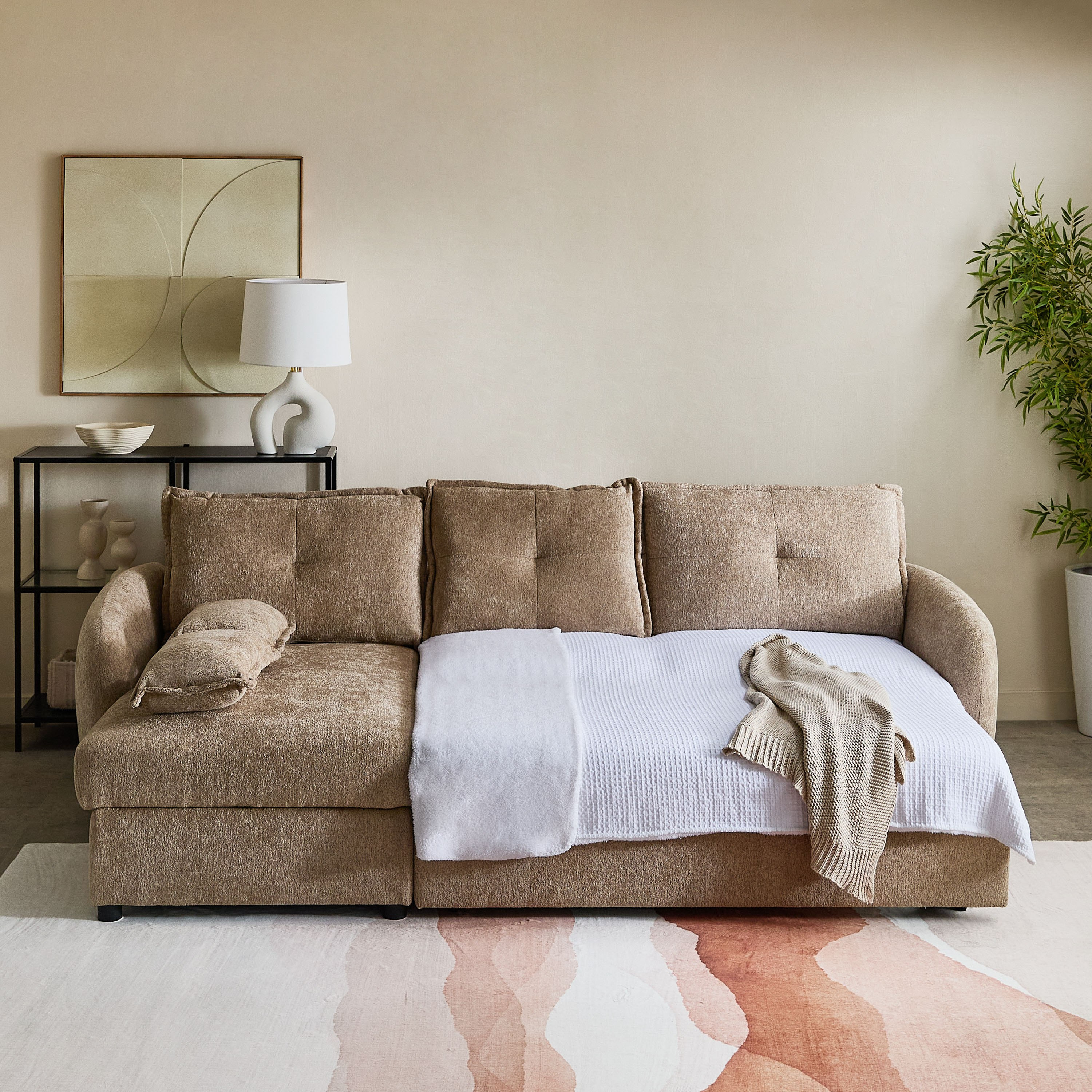 Olbia 3-Seater Fabric Left Corner Sofa Bed with Chaise Storage-hbxfurniture-sofasandarmchairs-sofabeds-image-14