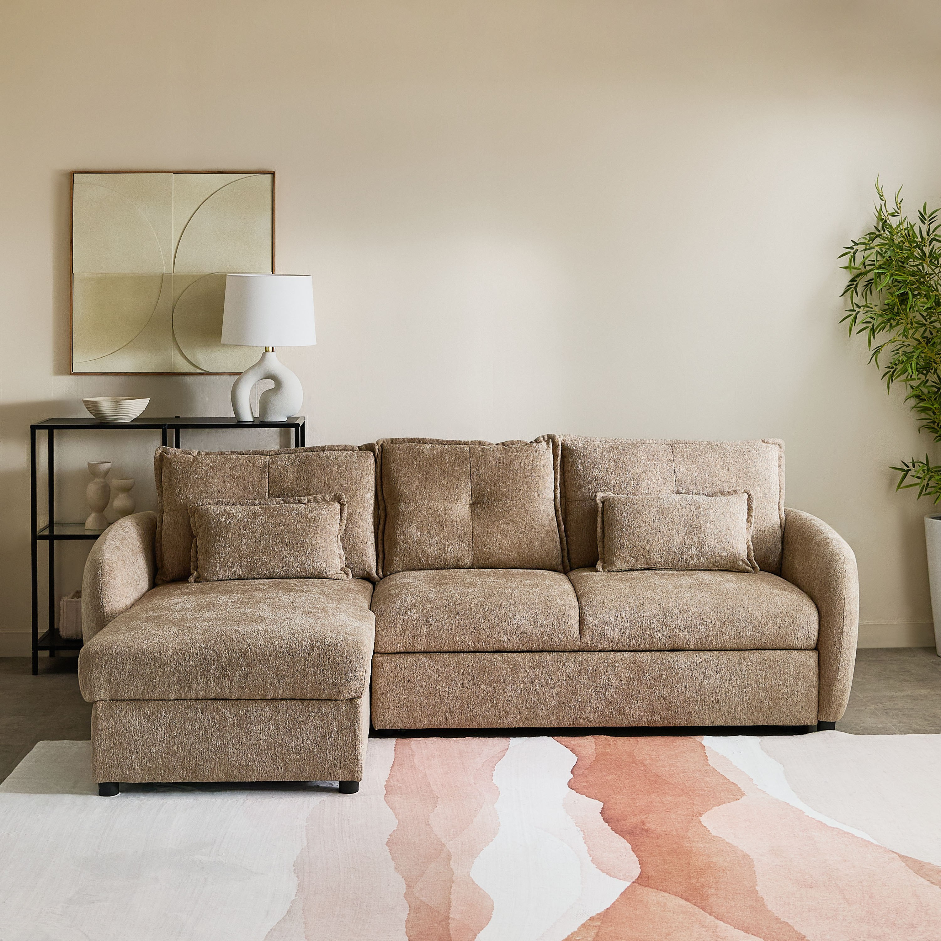 Olbia 3-Seater Fabric Left Corner Sofa Bed with Chaise Storage-hbxfurniture-sofasandarmchairs-sofabeds-image-4