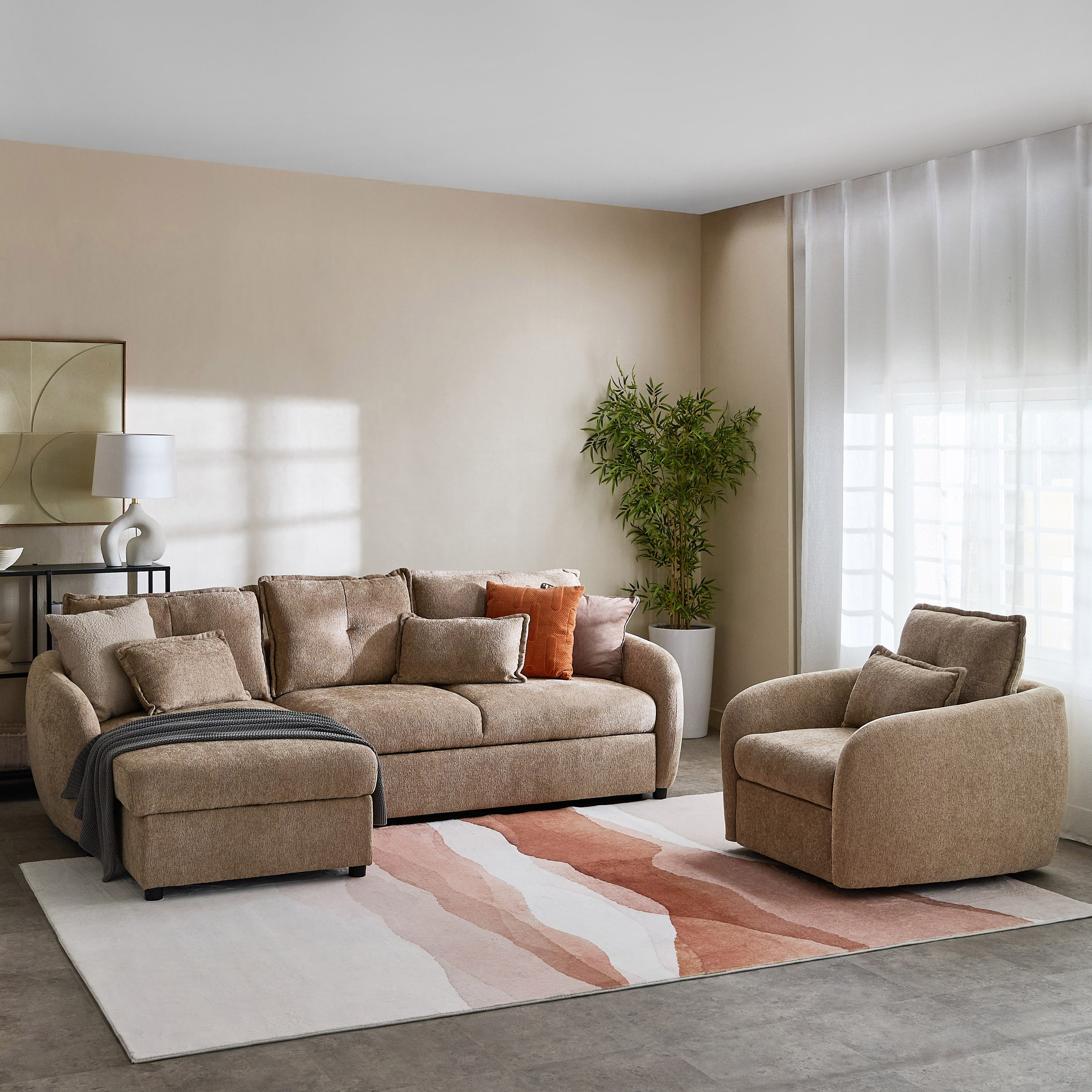 Olbia Fabric Swivel Accent Chair-hbxlivingroom-sofasandarmchairs-easychairs-image-8