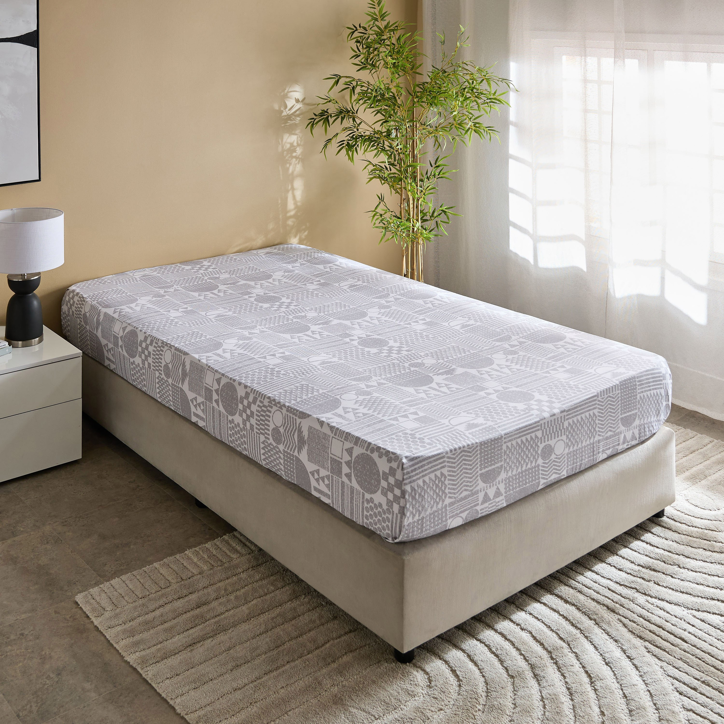 Albania Geotri Cotton Twin Flat Sheet - 170x260 cm-hbxhomeware-hbxbedroom-image-2