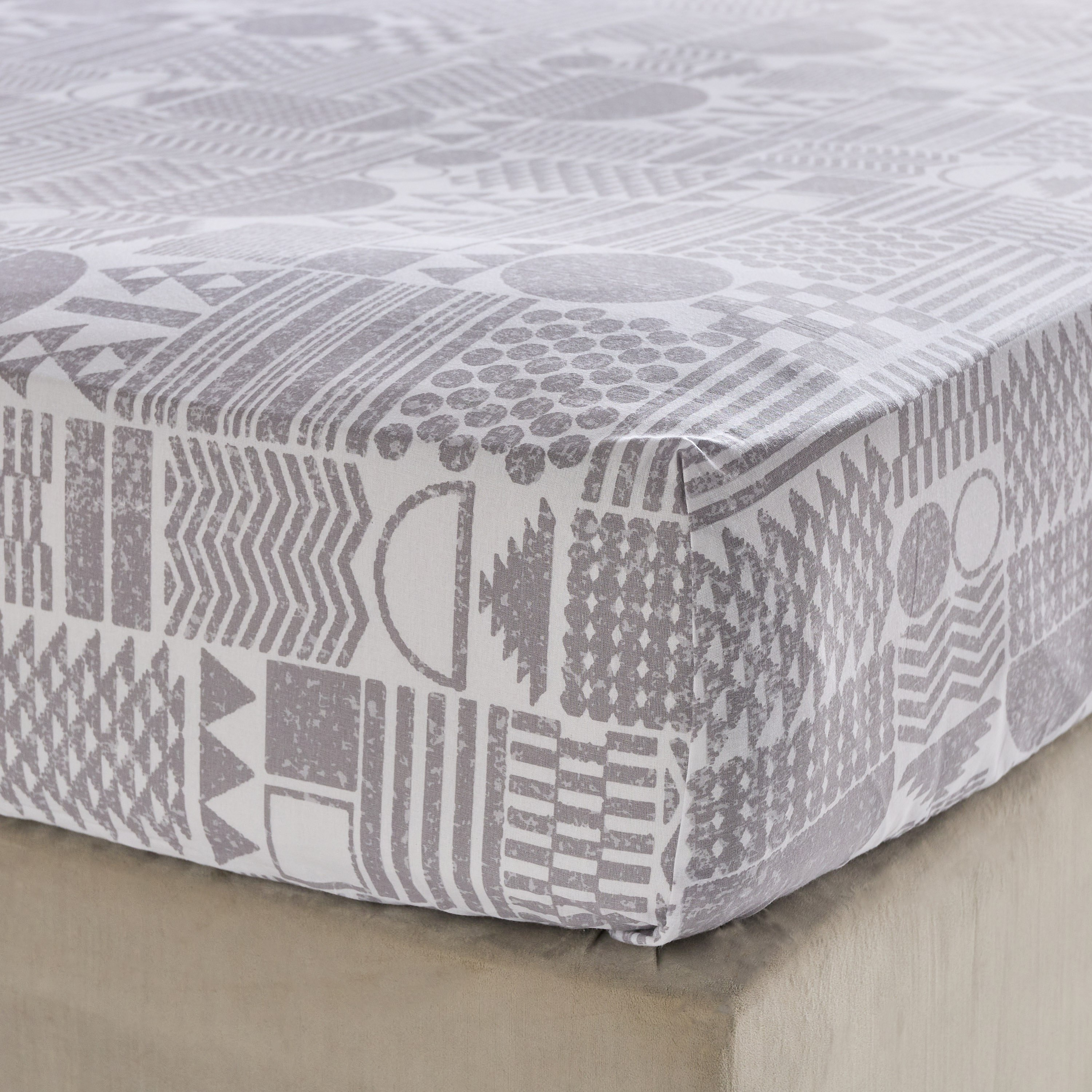 Albania Geotri Cotton King Flat Sheet - 240x260 cm-hbxhomeware-hbxbedroom-image-4