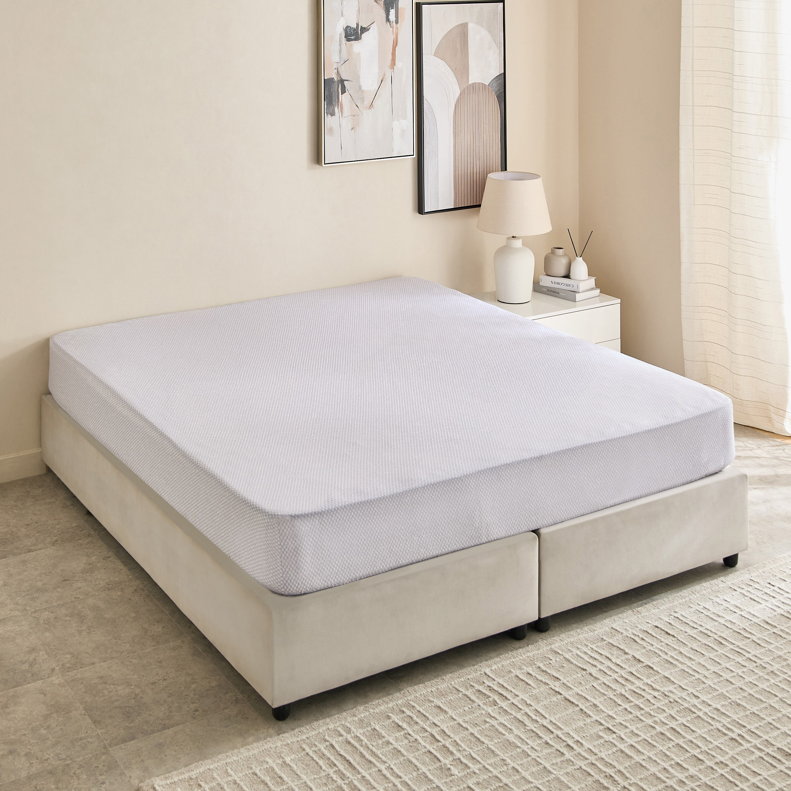 Albania Geotri Cotton Olympic Queen Fitted Sheet - 160x200+25 cm-hbxhomeware-hbxbedroom-image-2