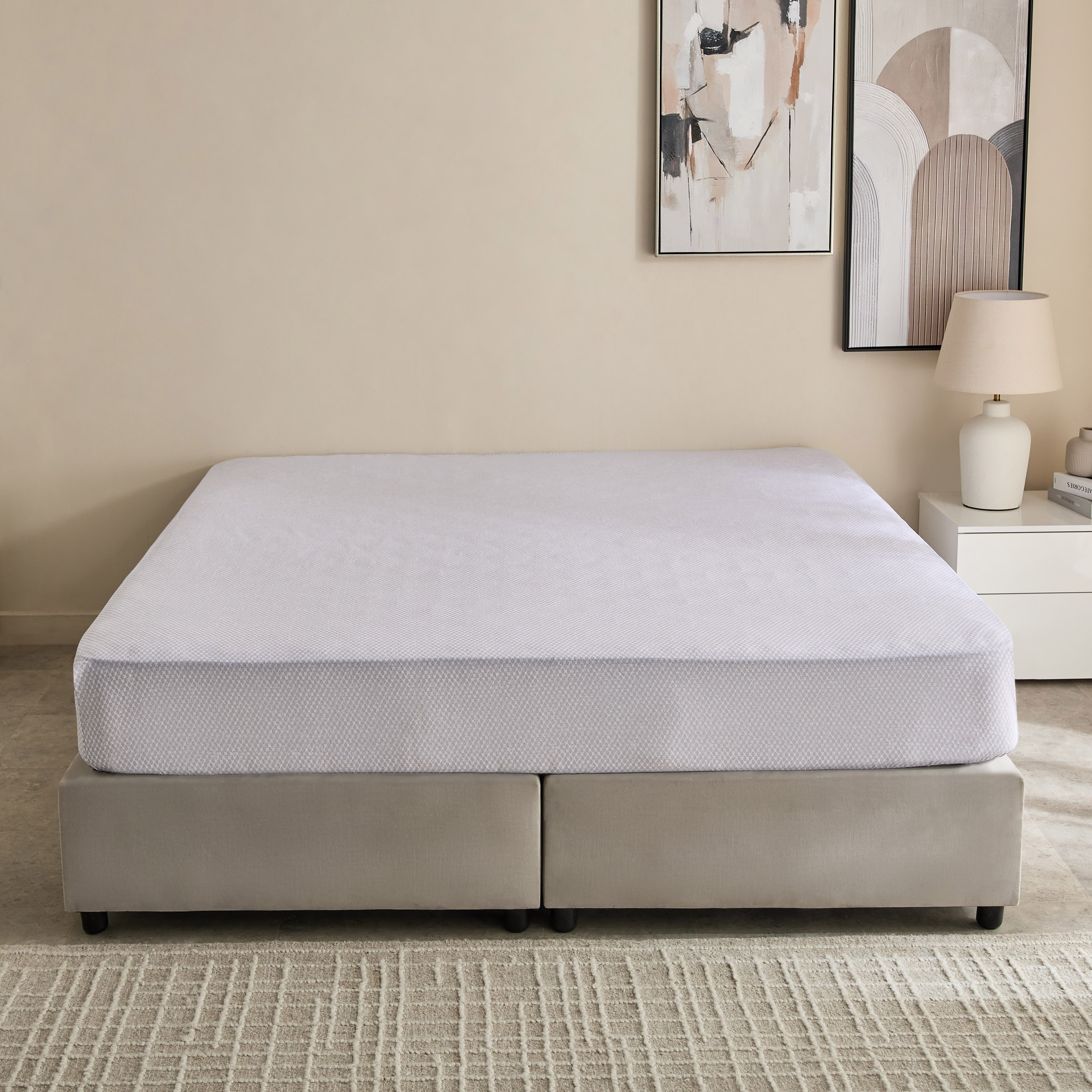 Albania Geotri Cotton Olympic Queen Fitted Sheet - 160x200+25 cm-hbxhomeware-hbxbedroom-image-3