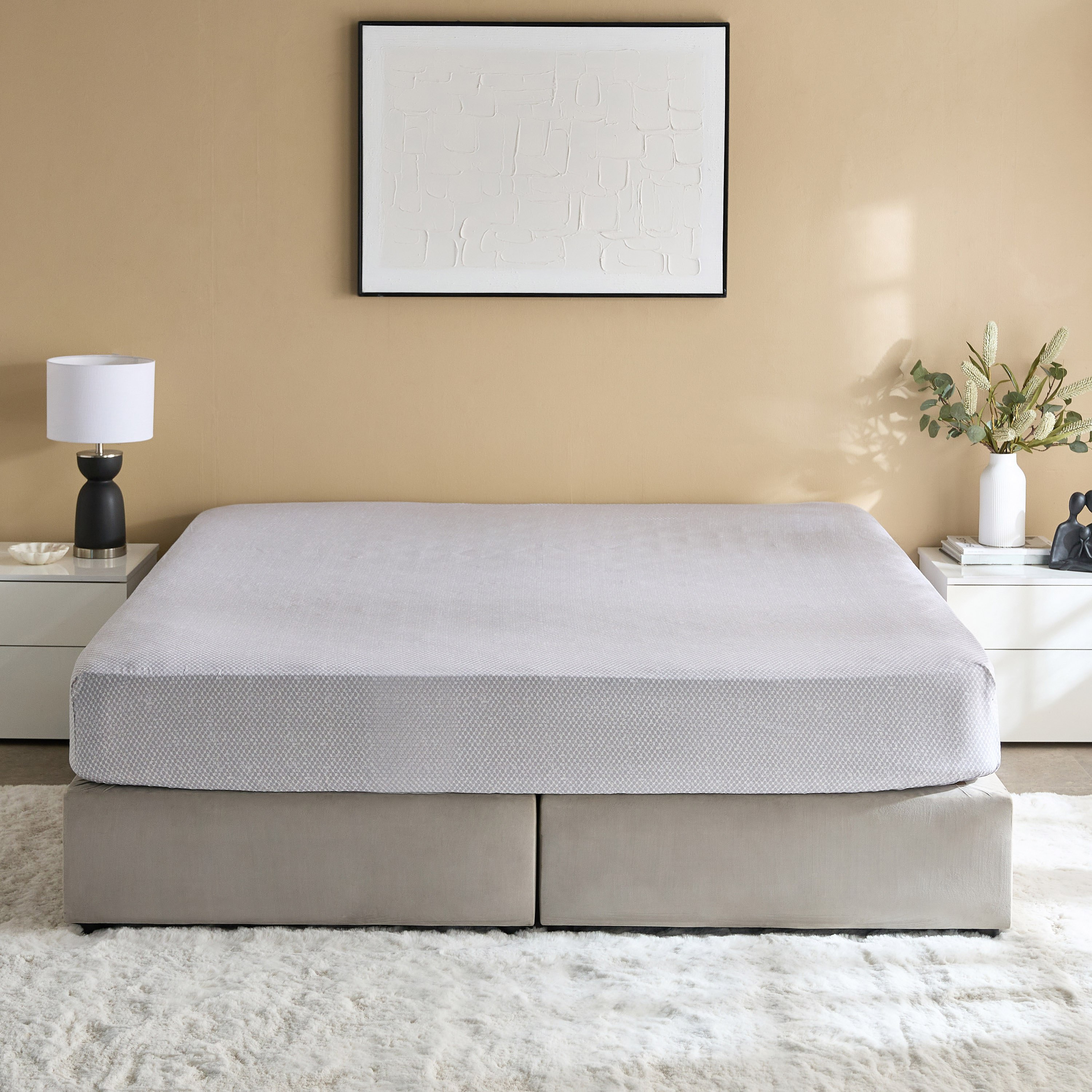 Albania Geotri Cotton King Fitted Sheet - 180x200+25 cm-hbxhomeware-hbxbedroom-image-3
