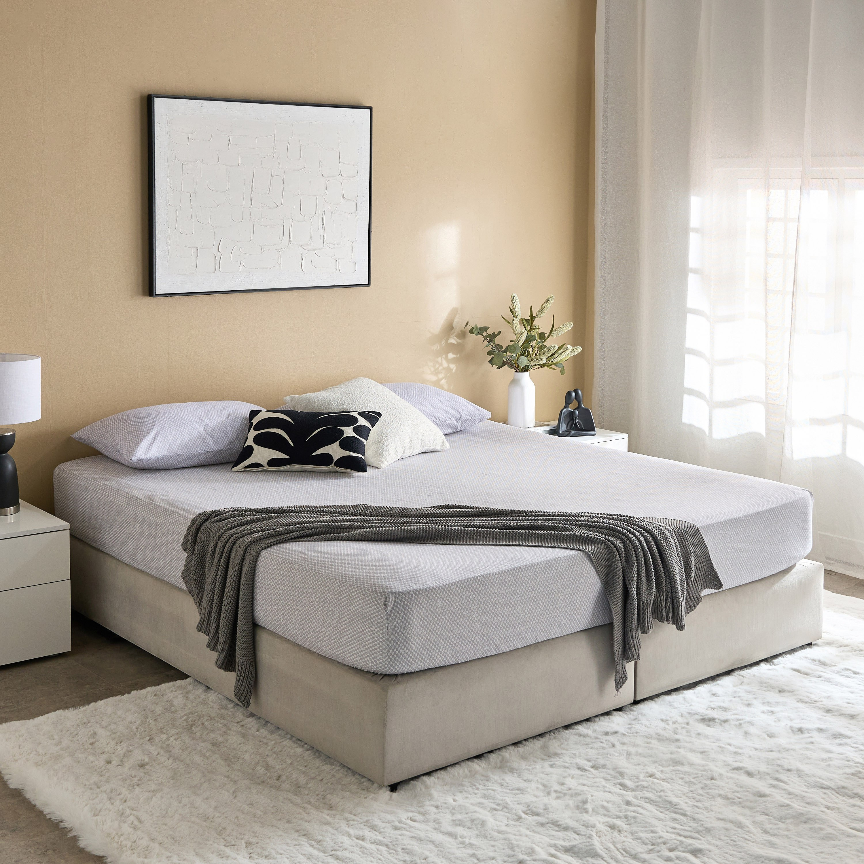 Albania Geotri Cotton King Fitted Sheet - 180x200+25 cm-hbxhomeware-hbxbedroom-image-7