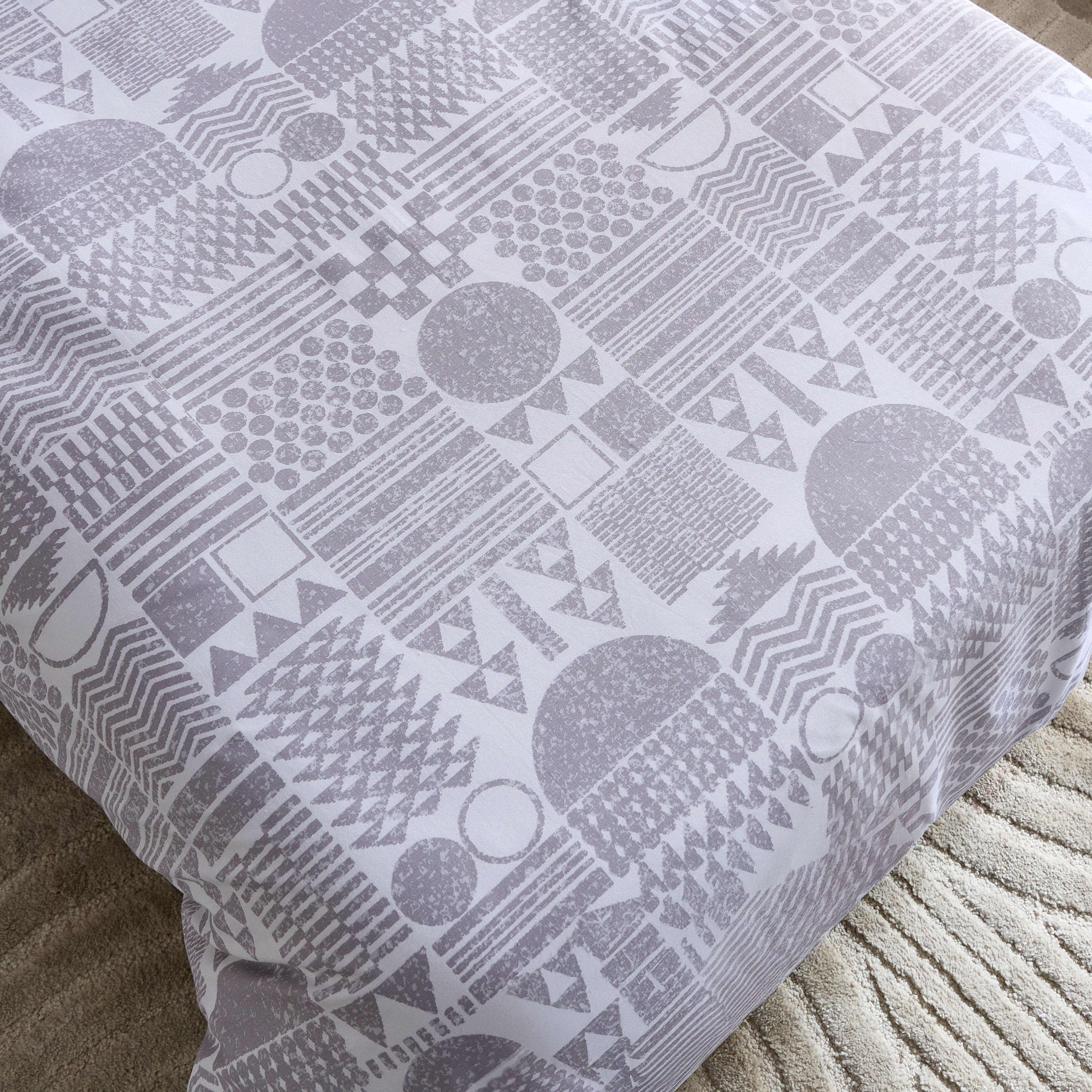 Albania Geotri 2-Piece Cotton Printed Single Duvet Cover Set - 135x200 cm-hbxhomeware-hbxbedroom-image-4