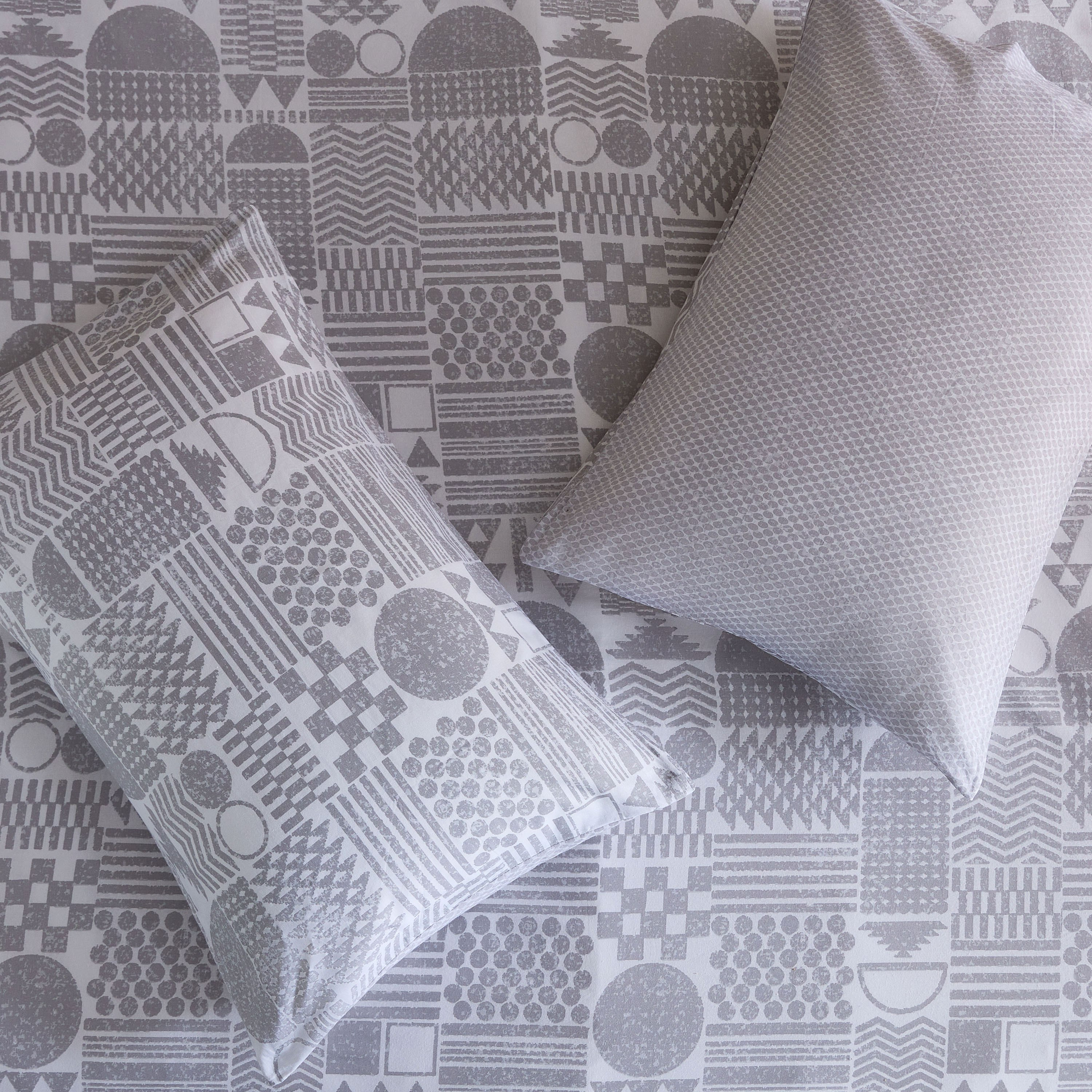 Albania Geotri 3-Piece Cotton Printed Queen King Duvet Cover Set - 220x220 cm-hbxhomeware-hbxbedroom-image-5