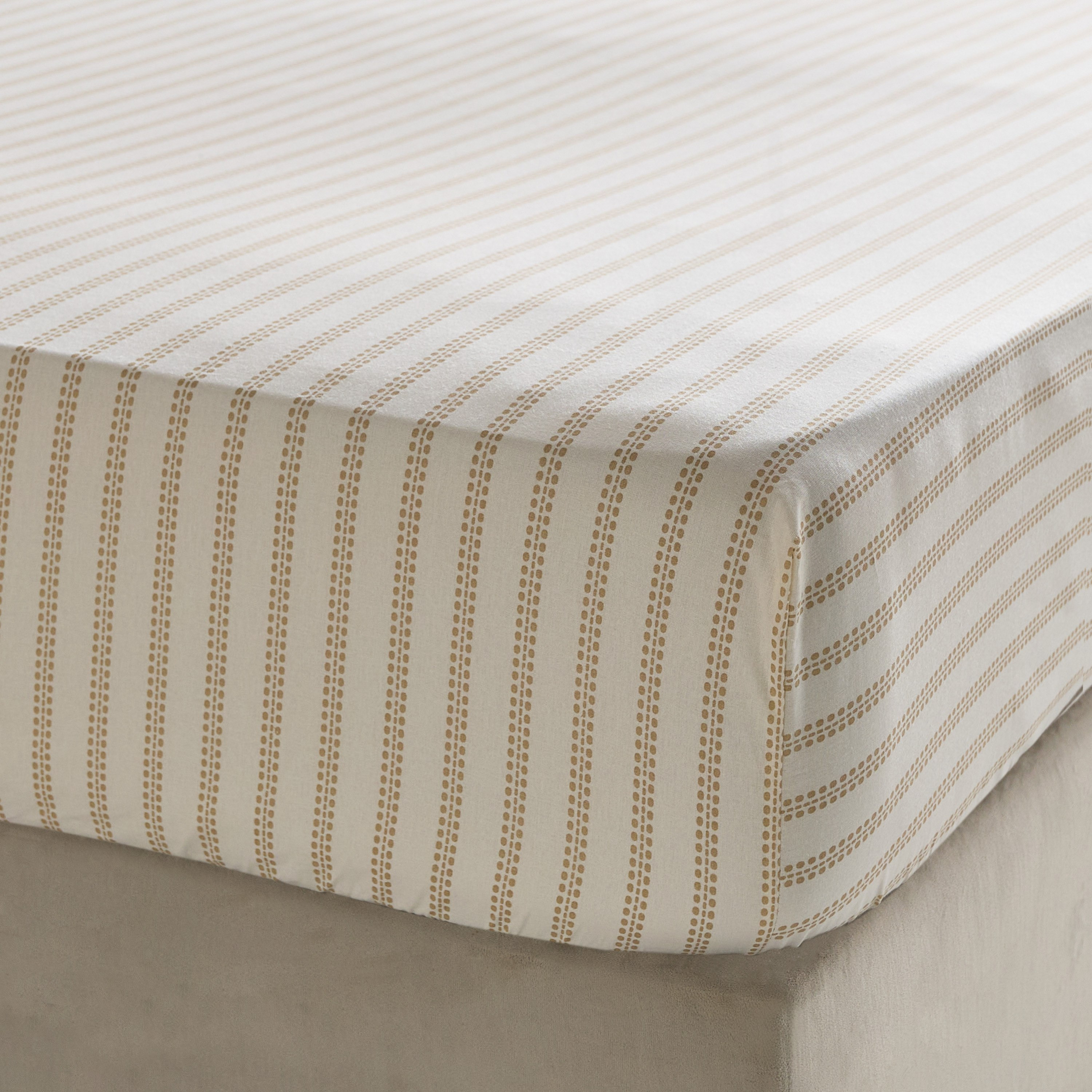 Albania Leafaura Cotton King Fitted Sheet - 180x200+25 cm-hbxhomeware-hbxbedroom-image-4