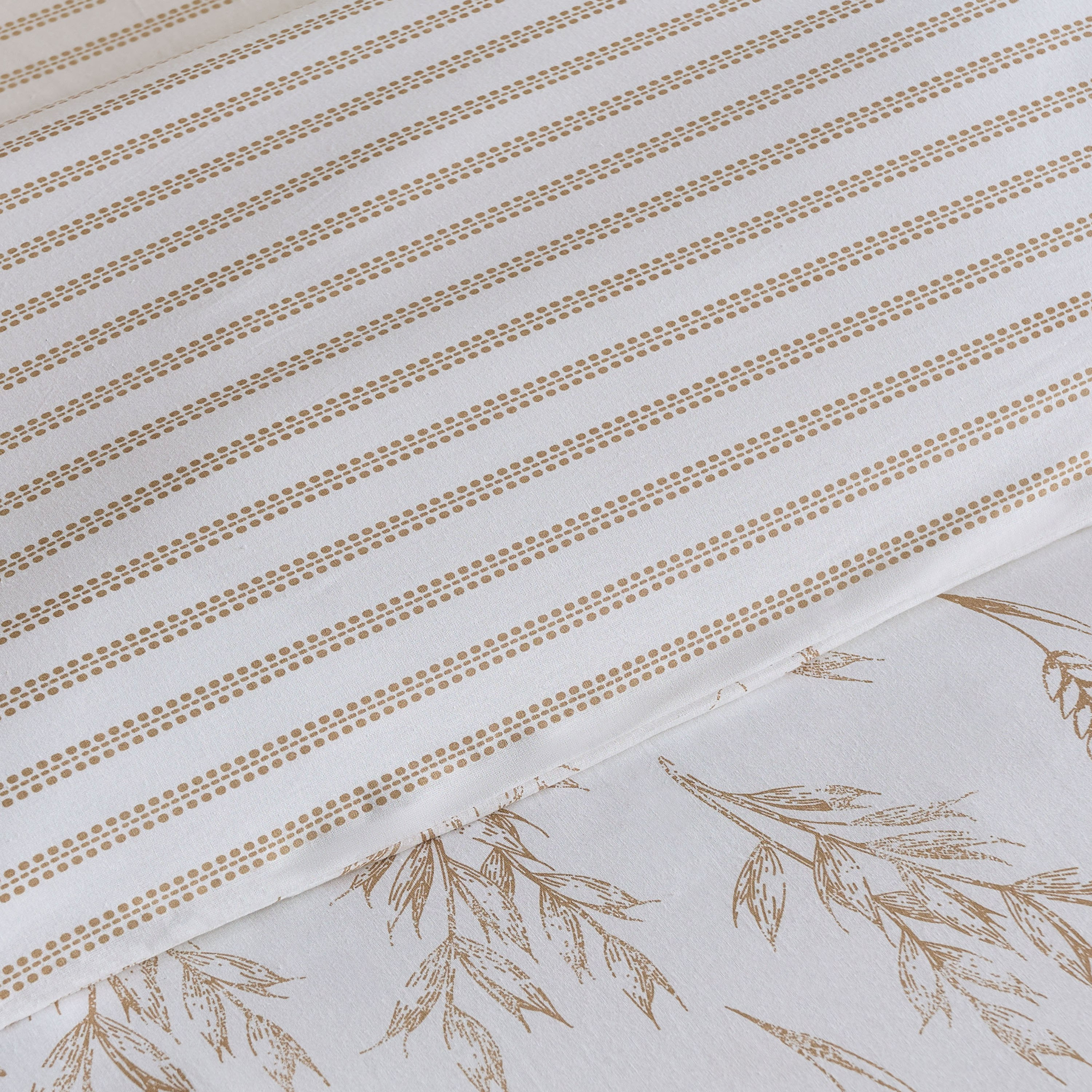 Albania Leafaura 2-Piece Cotton Printed Single Duvet Cover Set - 135x200 cm-hbxhomeware-hbxbedroom-image-3
