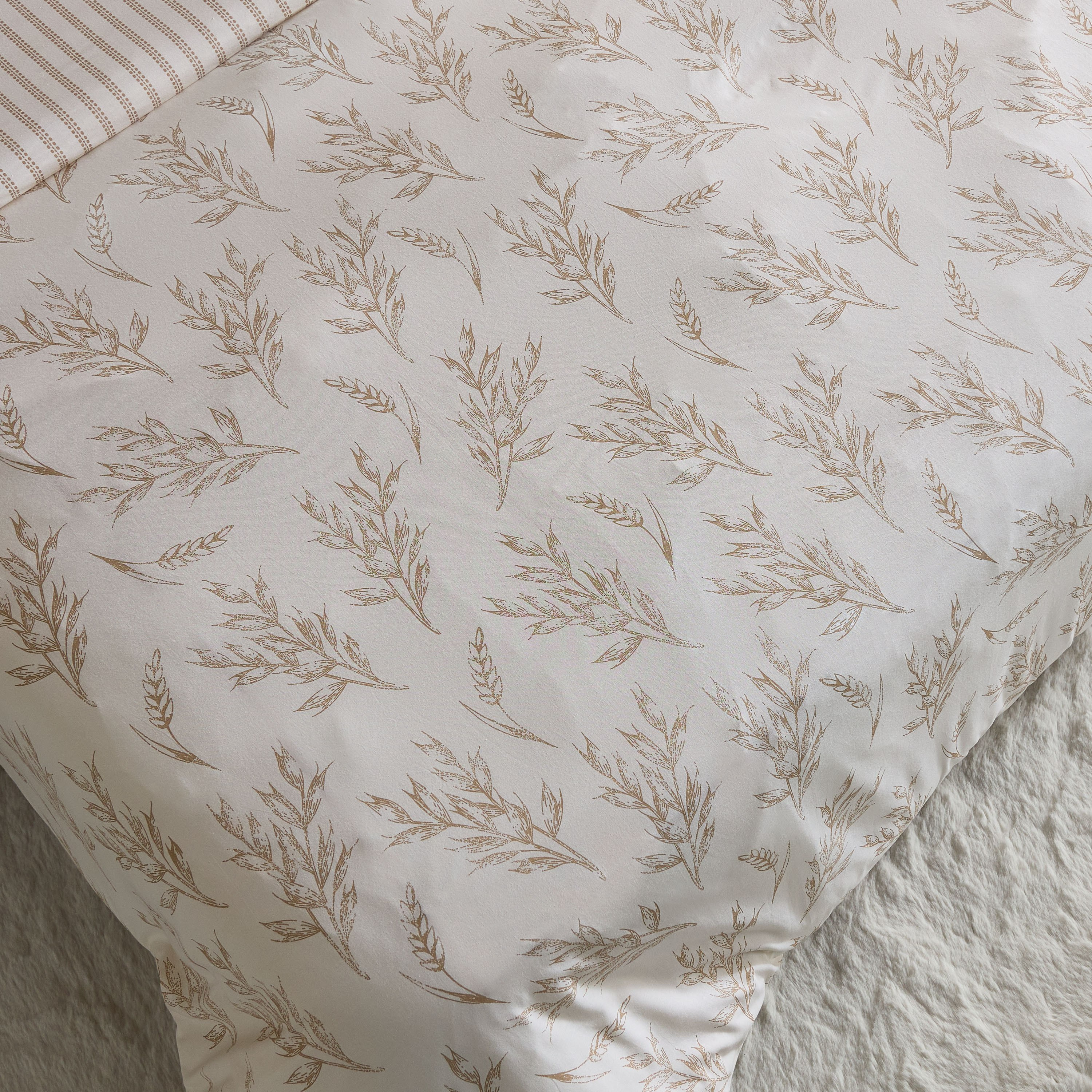 Albania Leafaura 3-Piece Cotton Printed Queen and King Duvet Cover Set - 220x220 cm-hbxhomeware-hbxbedroom-image-4