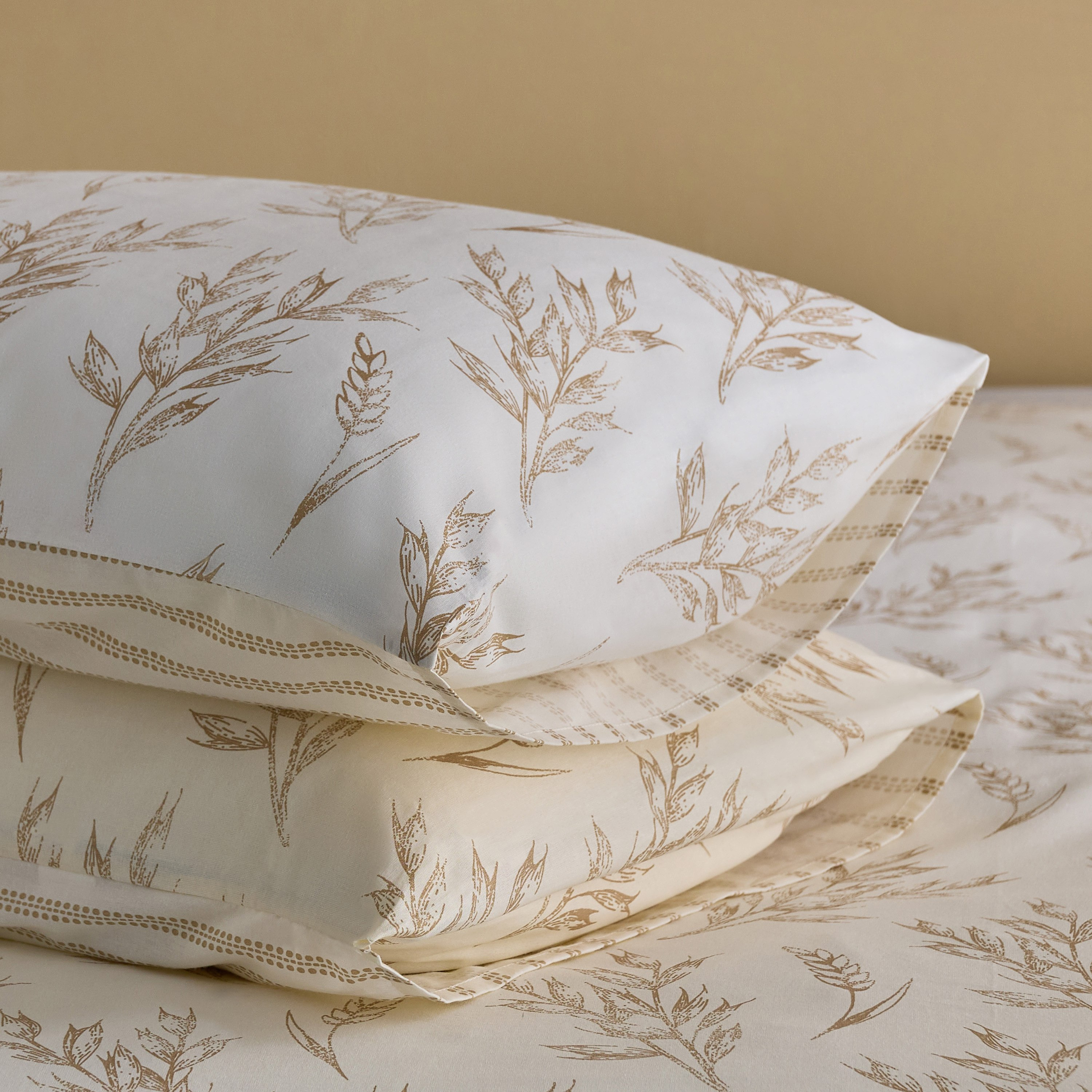 Albania Leafaura 3-Piece Cotton Printed Queen and King Duvet Cover Set - 220x220 cm-hbxhomeware-hbxbedroom-image-6