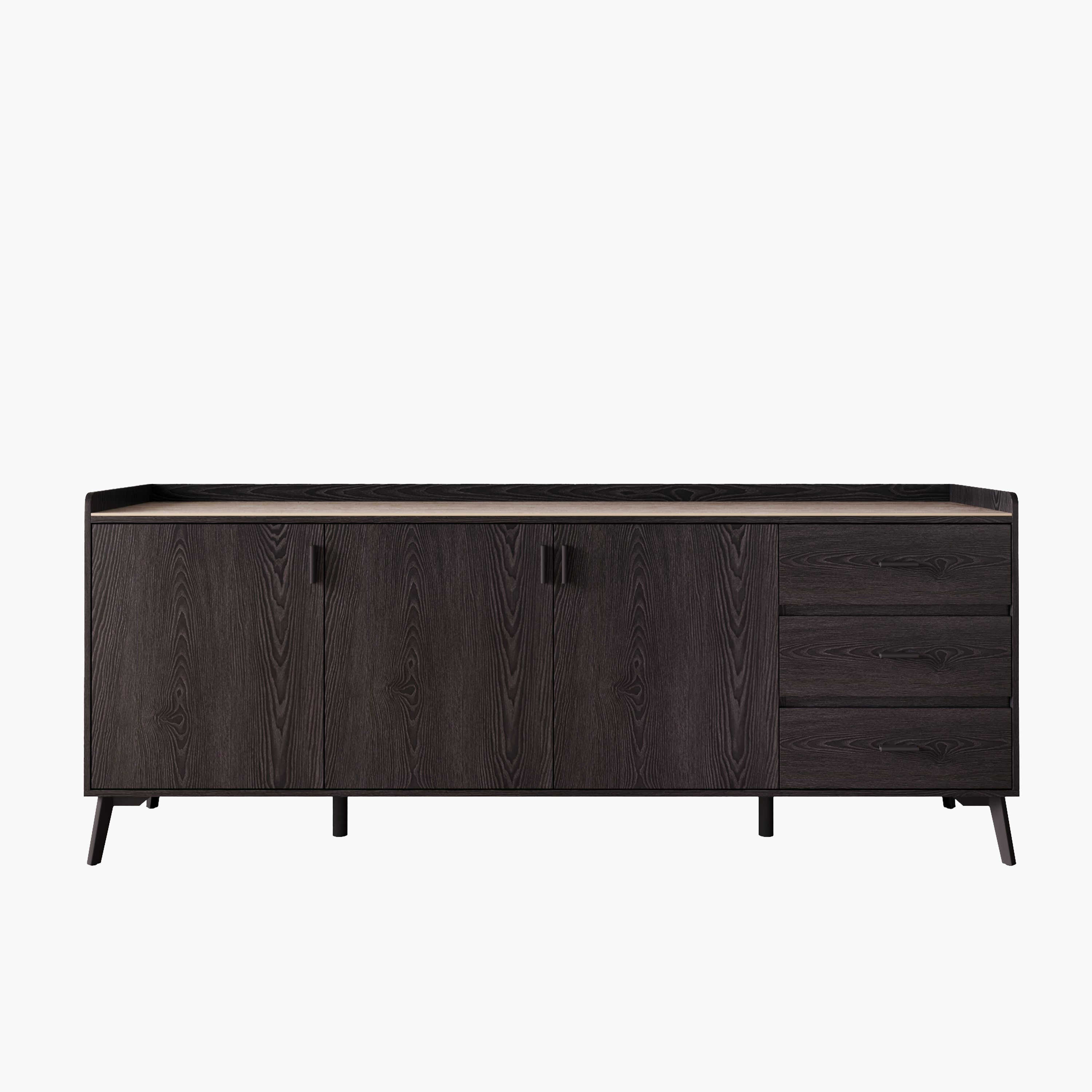 بوفيه جانبي كبير 3 أبواب 2 متر مع سطح من الحجر الملبد و3 أدراج من مارويل-hbxfurniture-diningroom-buffetsandsideboards-image-5