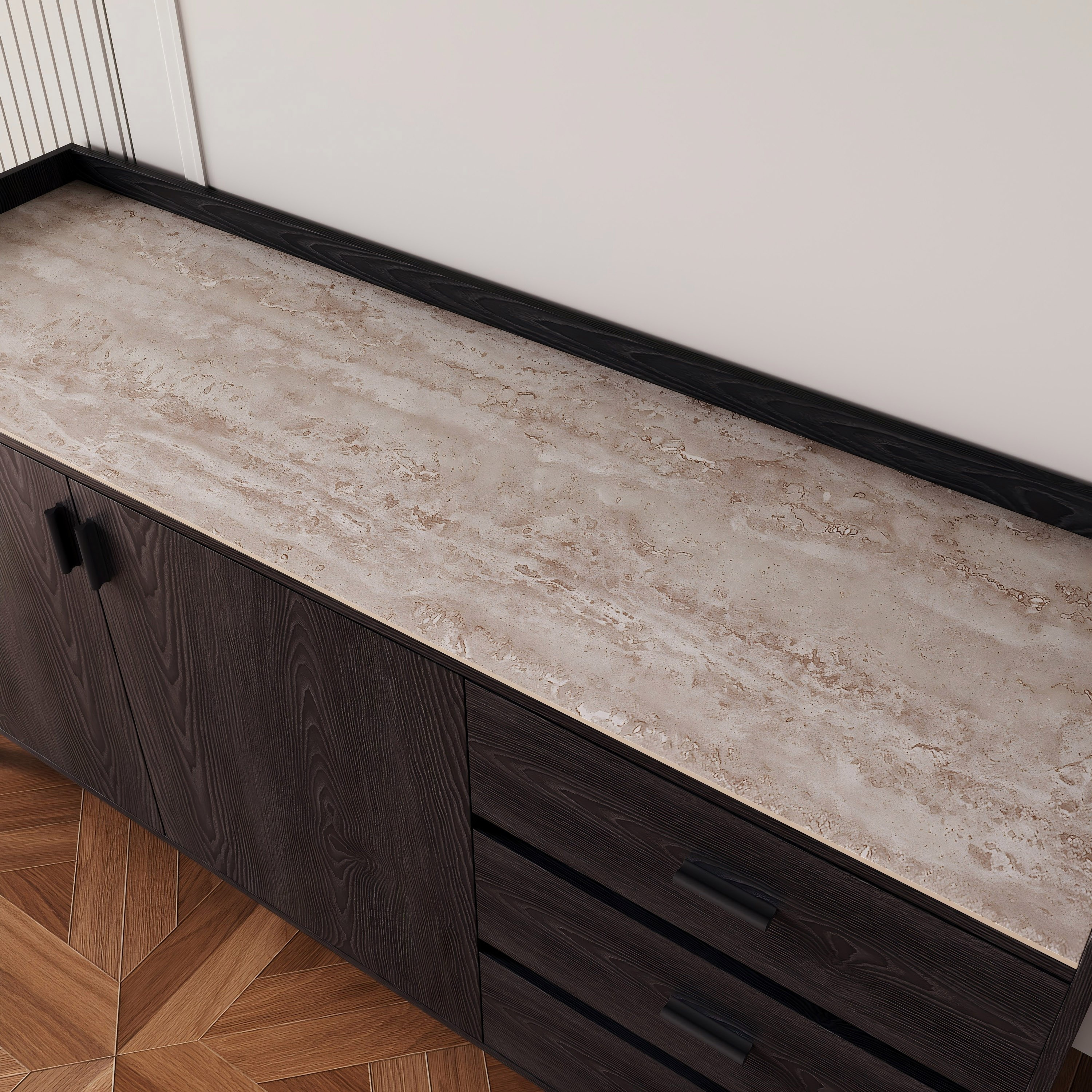 Marwell 1.5 Meter 2-Door Sideboard with Sintered Stone Top and 3-Drawers-hbxfurniture-diningroom-buffetsandsideboards-image-5