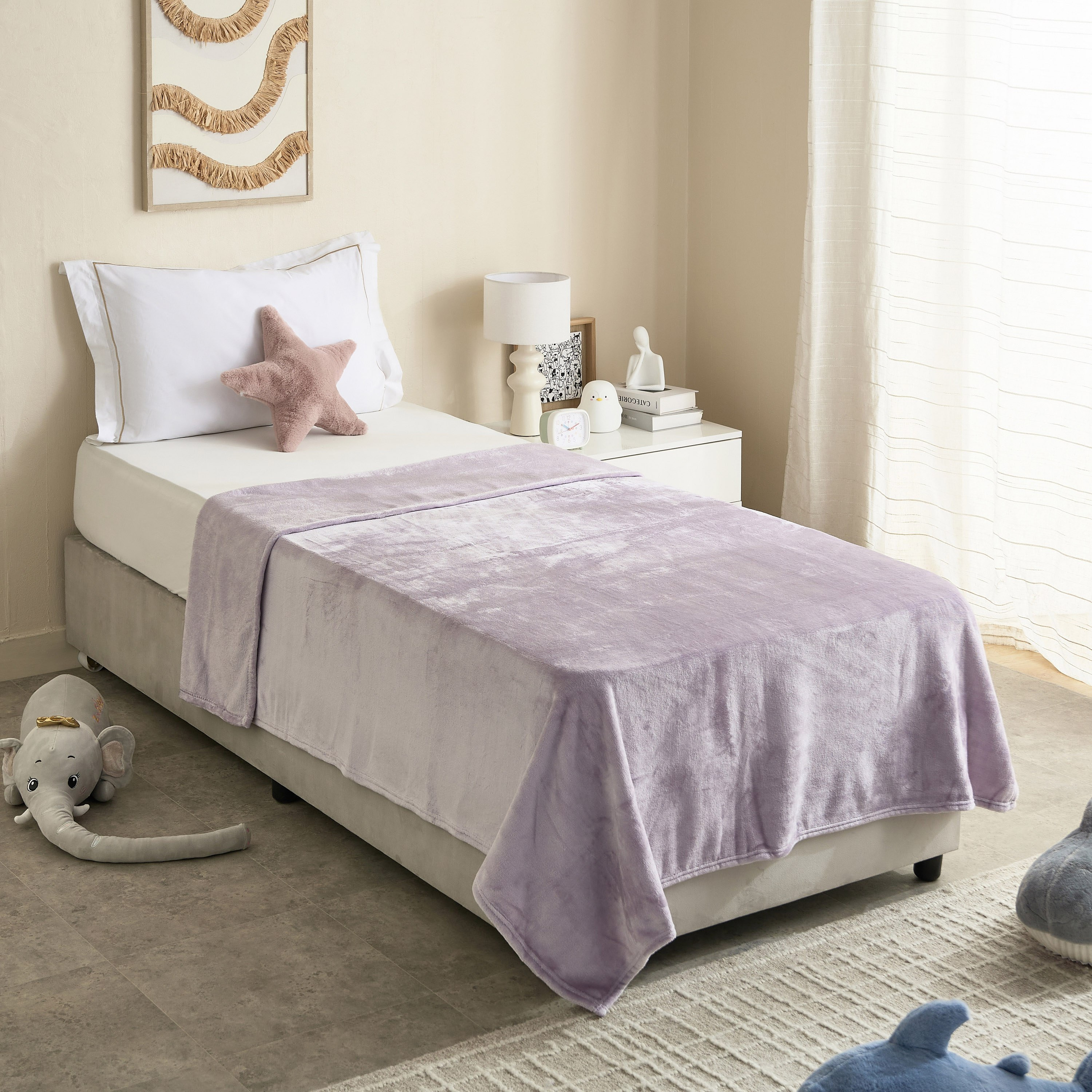 Dobby Lavish Kids Twin Micro Flannel Blanket - 140x200 cm-hbxhomeware-hbxkidsandyouth-image-6