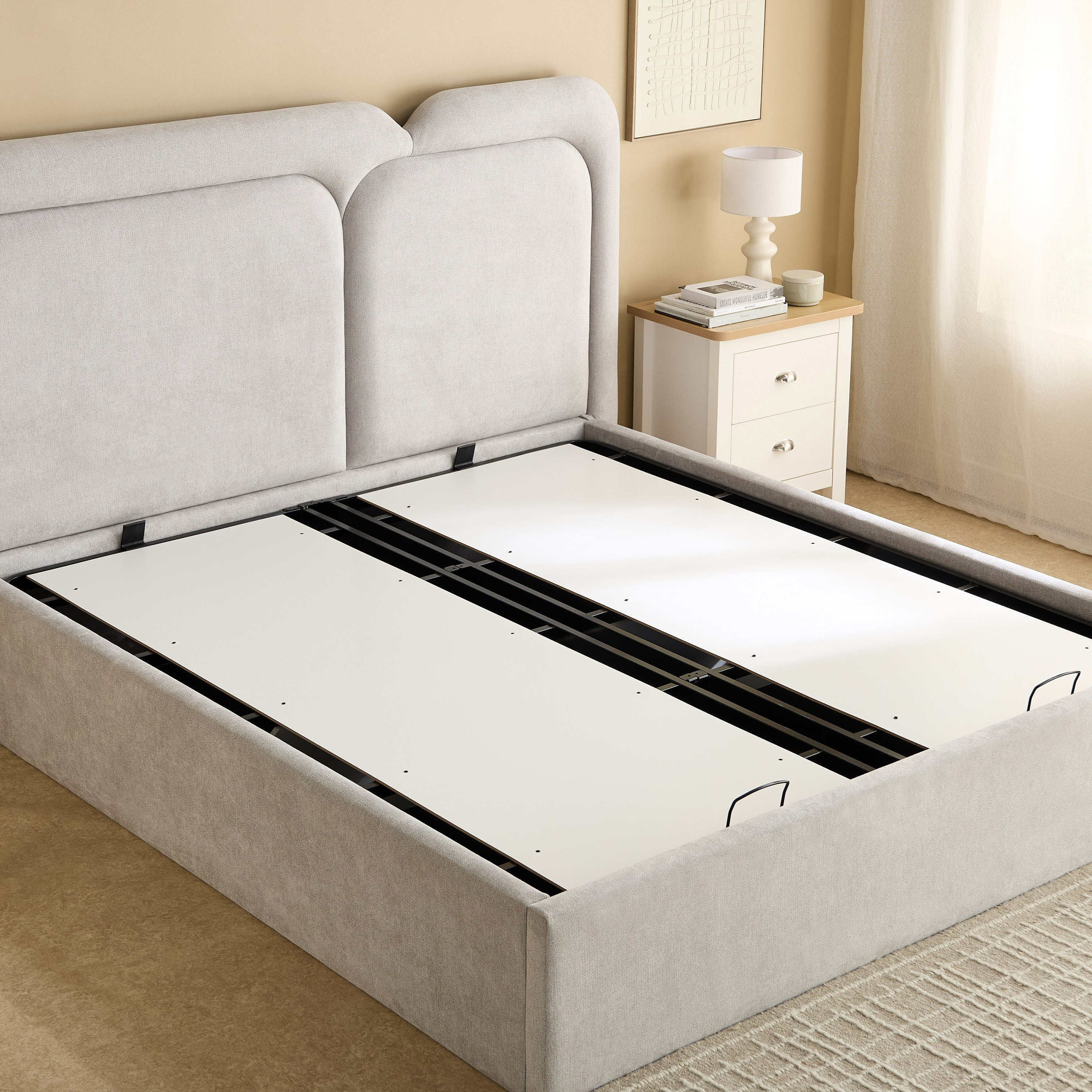 سرير كوين هيدروليك منجّد هامبتون كارتر من موفو - 160×200 سم-hbxbedroom-bedsandbedsets-beds-queen-image-7