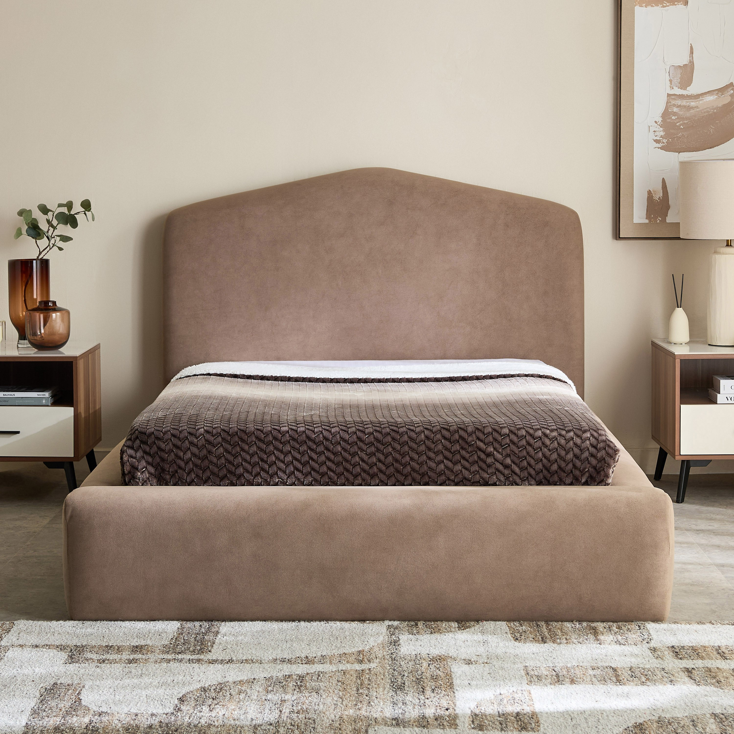 Movo Modway Charley Upholstered Twin Bed - 120x200 cm-hbxbedroom-bedsandbedsets-upholsteredbeds-twin-image-2